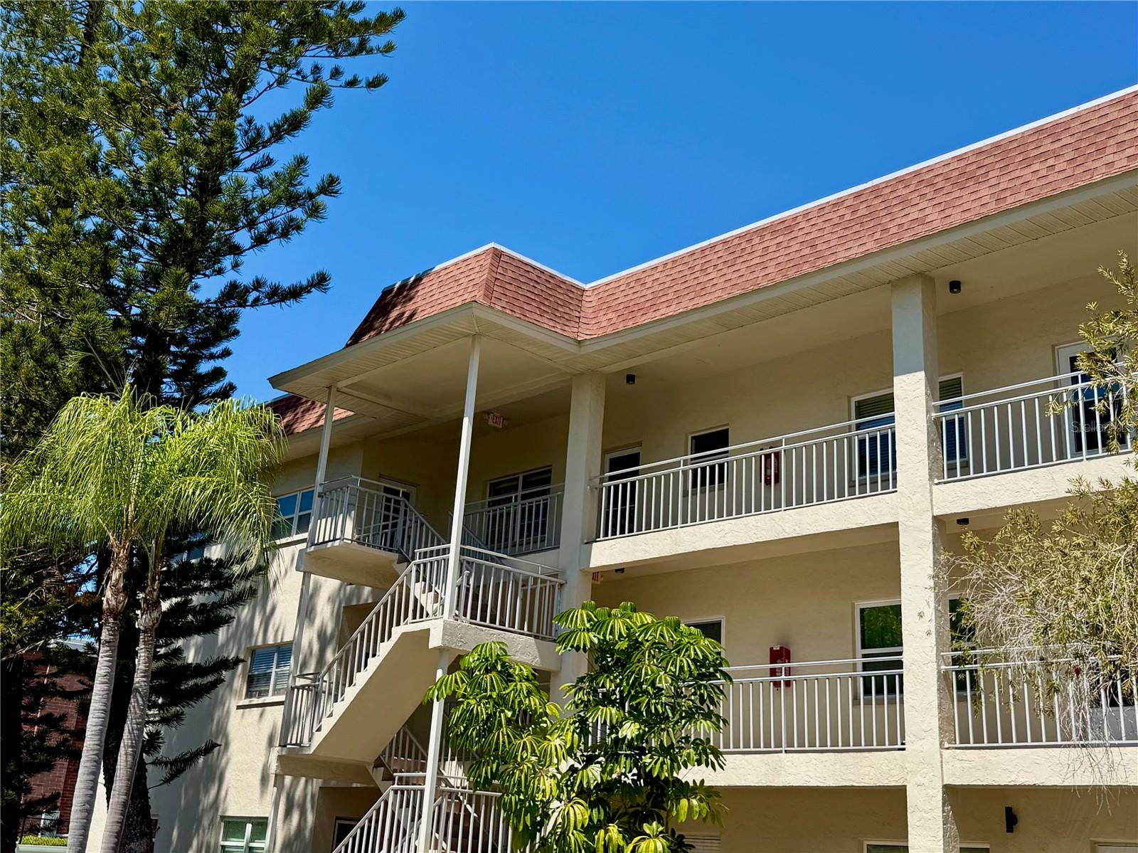 Unit 302 is on the top floor, at the west end of the building.