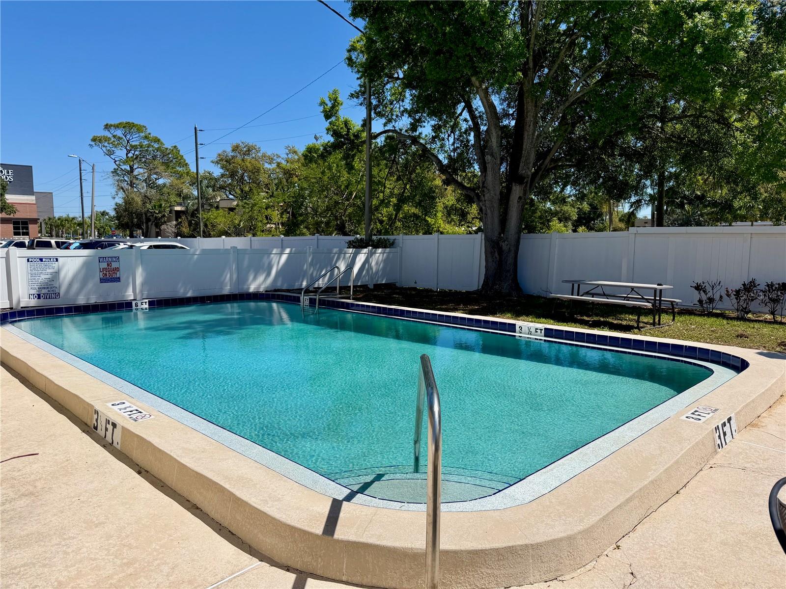 Enjoy the sparkling & private pool.