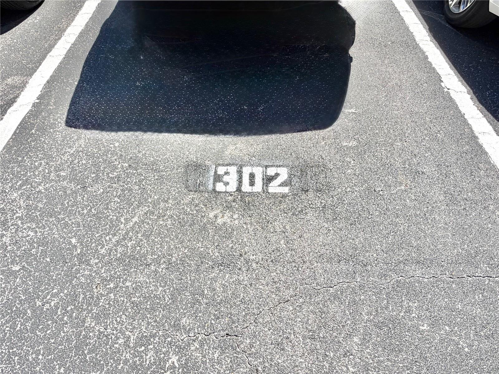 Your assigned parking spot, just steps from the stairs/elevator to your unit.