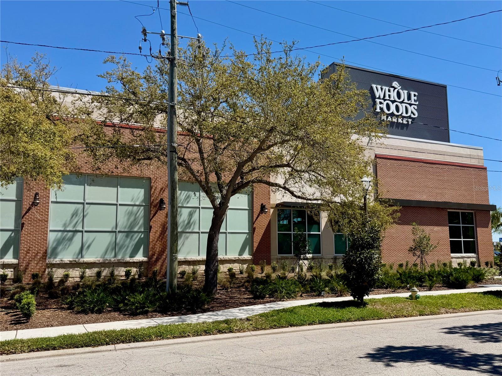 Whole Foods is directly across the street!