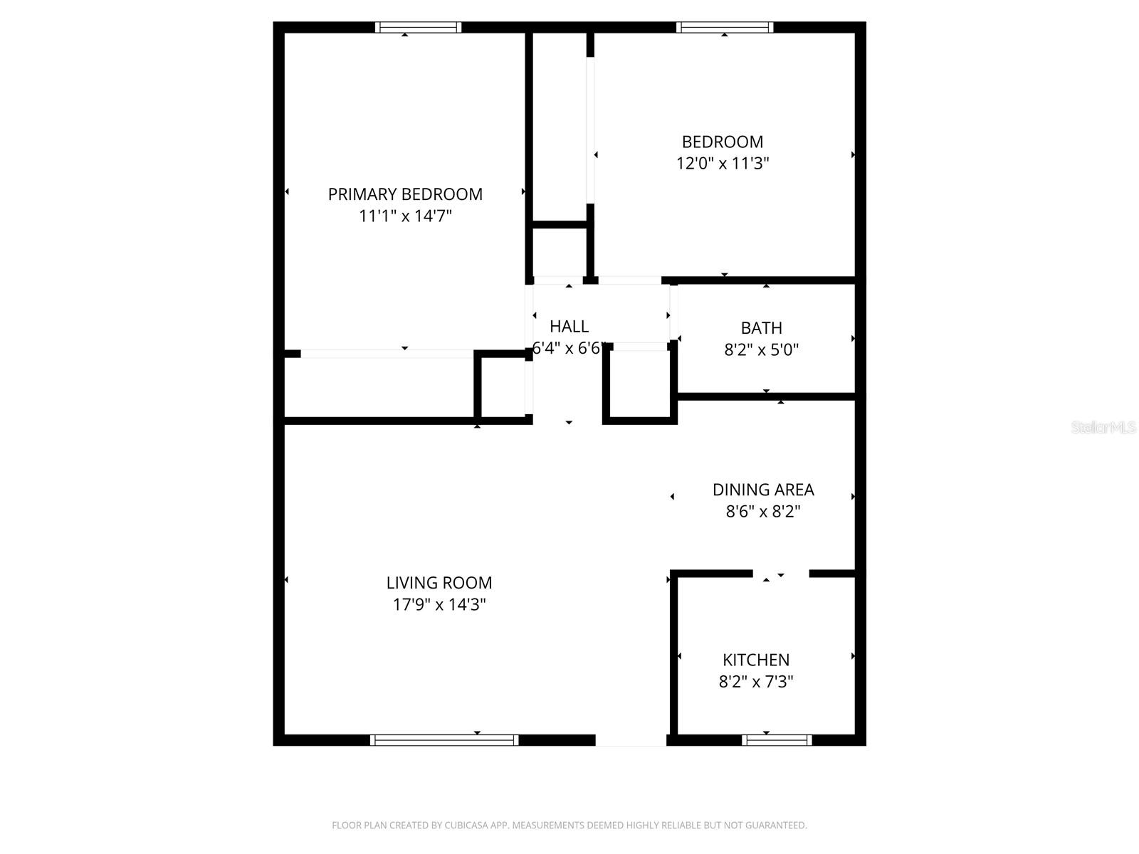 Floorplan with dimensions.