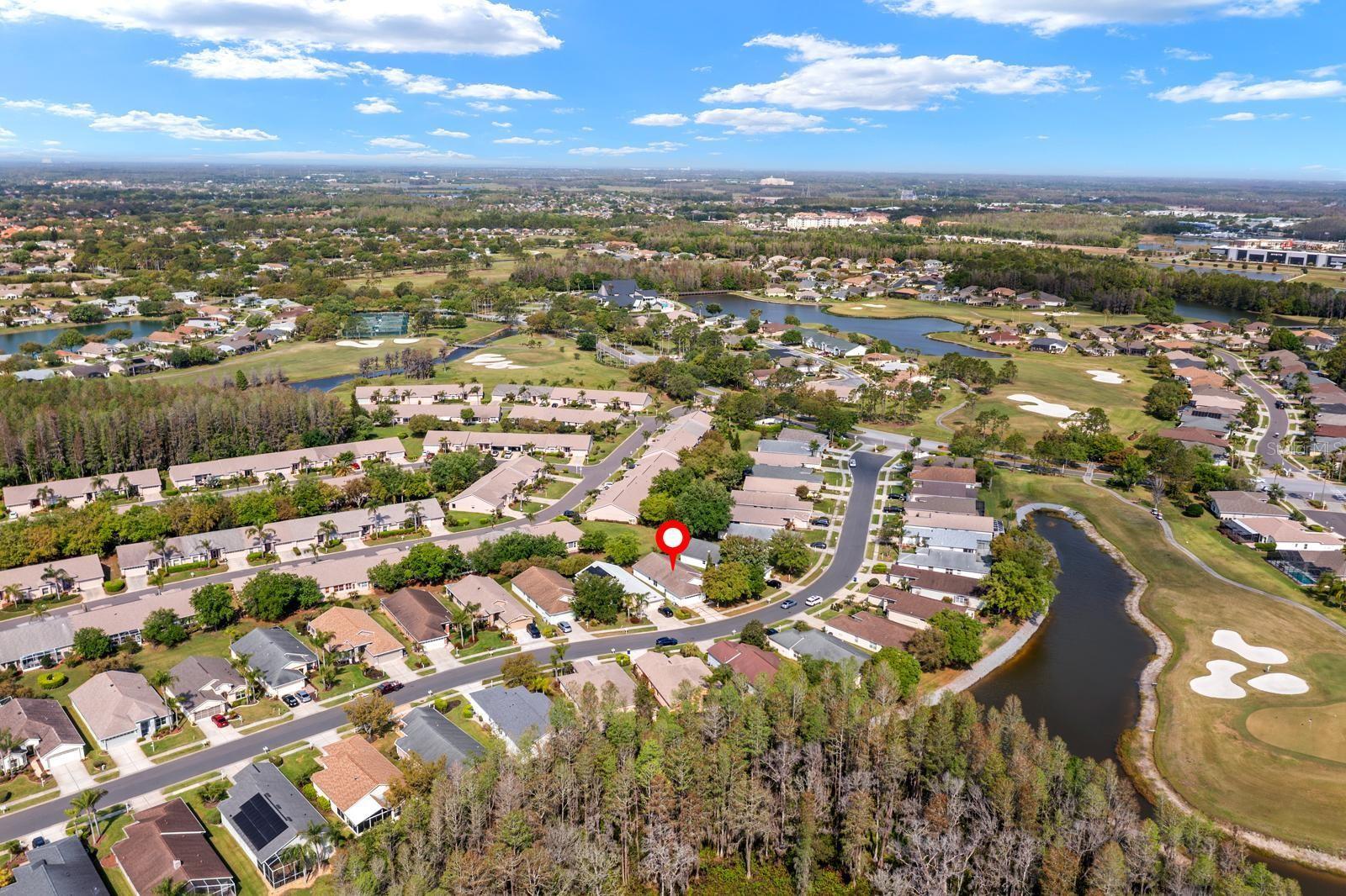 Neighborhood location with sidewalks