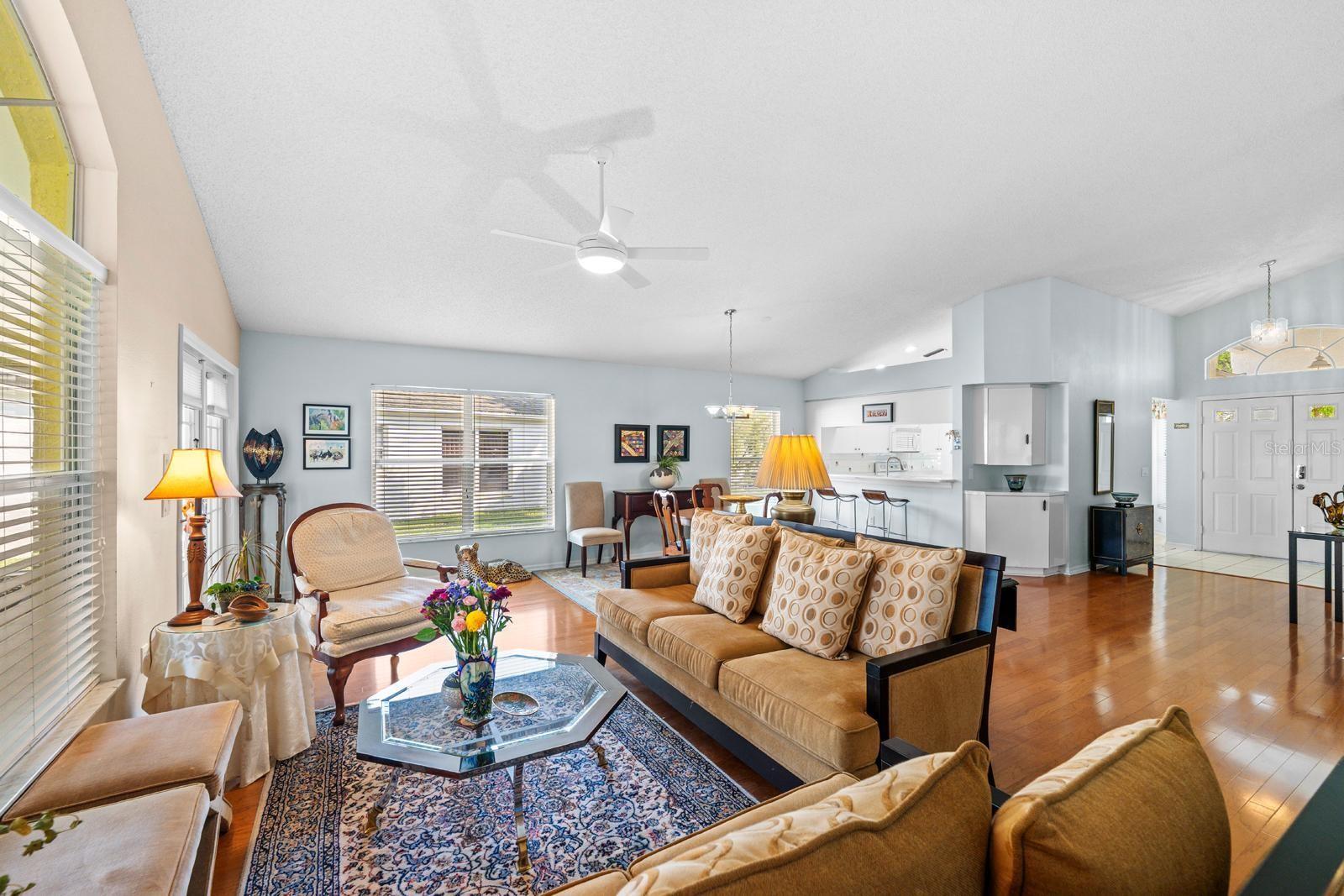 High ceiling in the great room