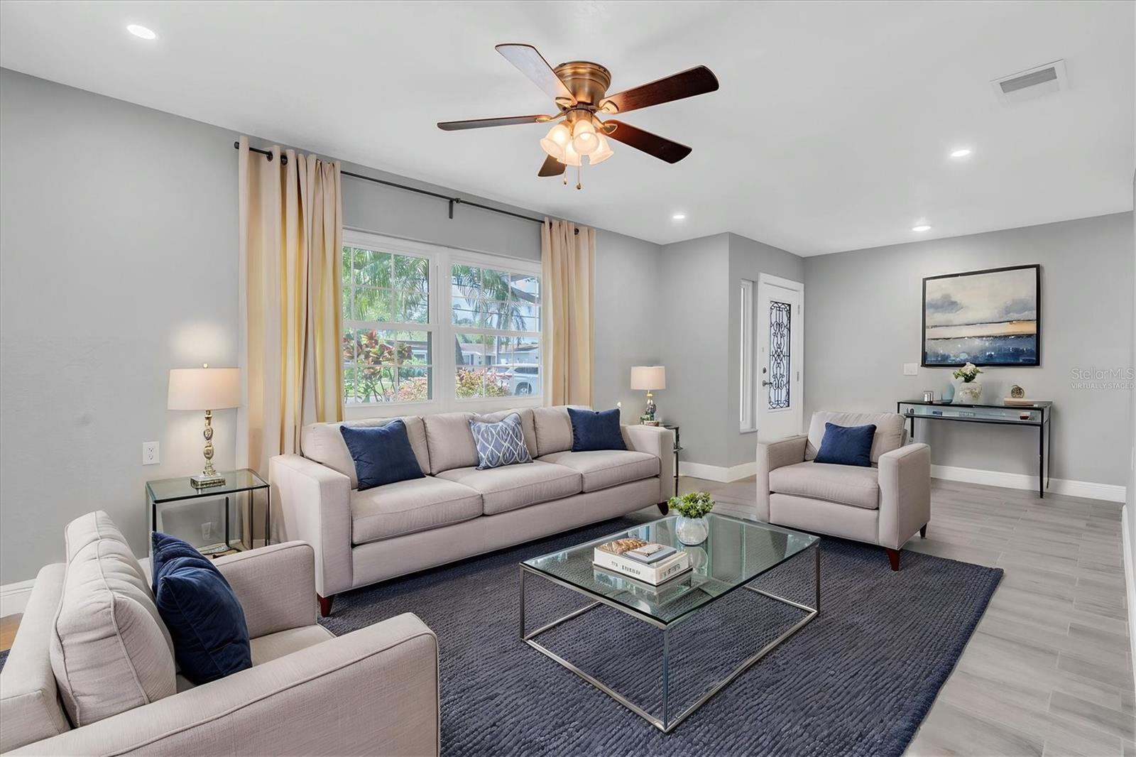 Virtually Staged living room