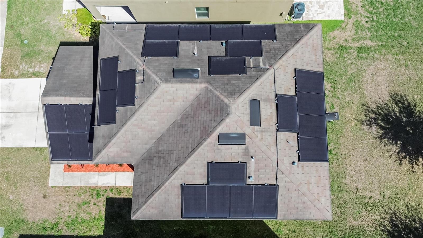 Aerial View of Solar Panels