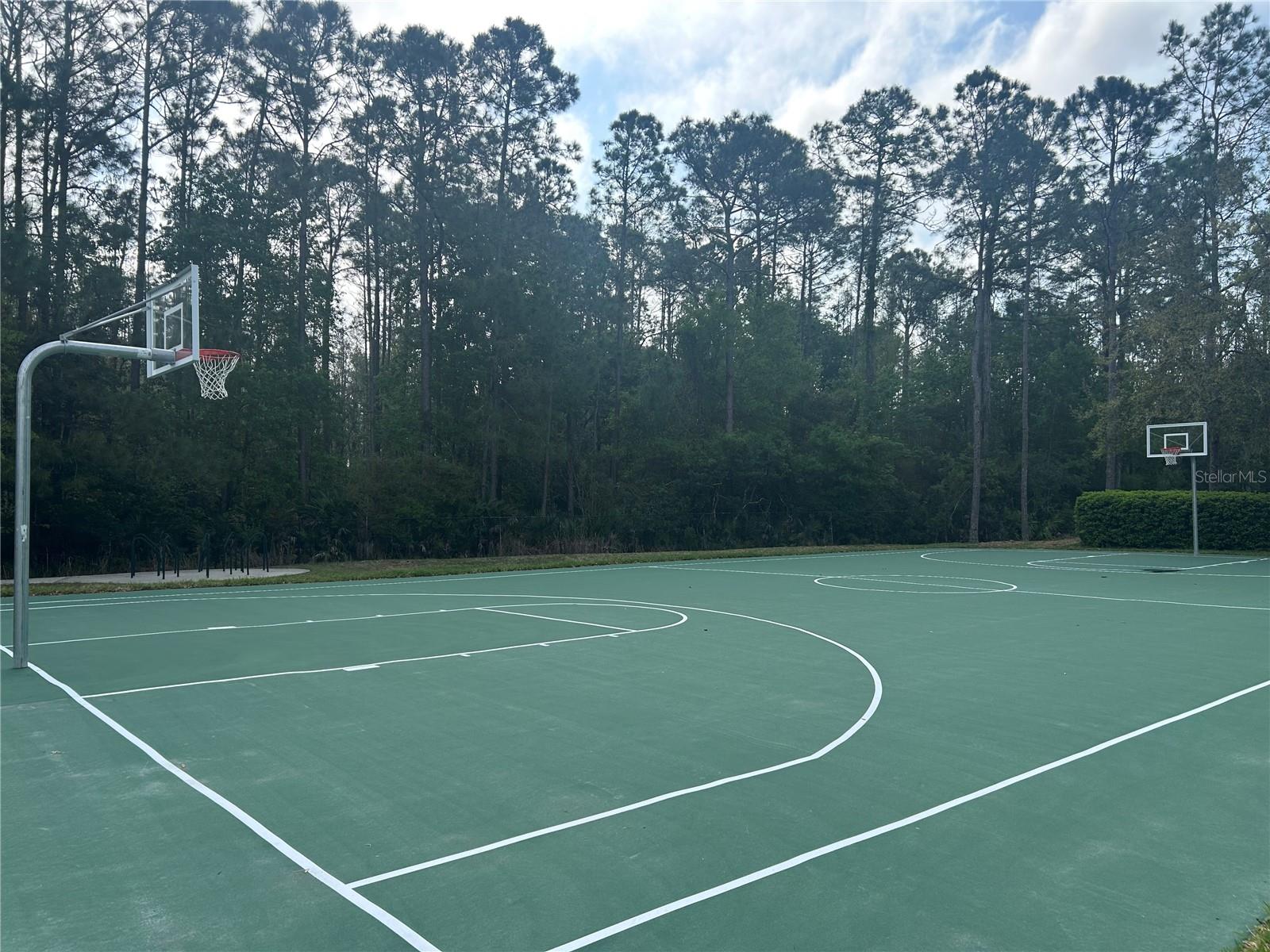 Community basketball courts