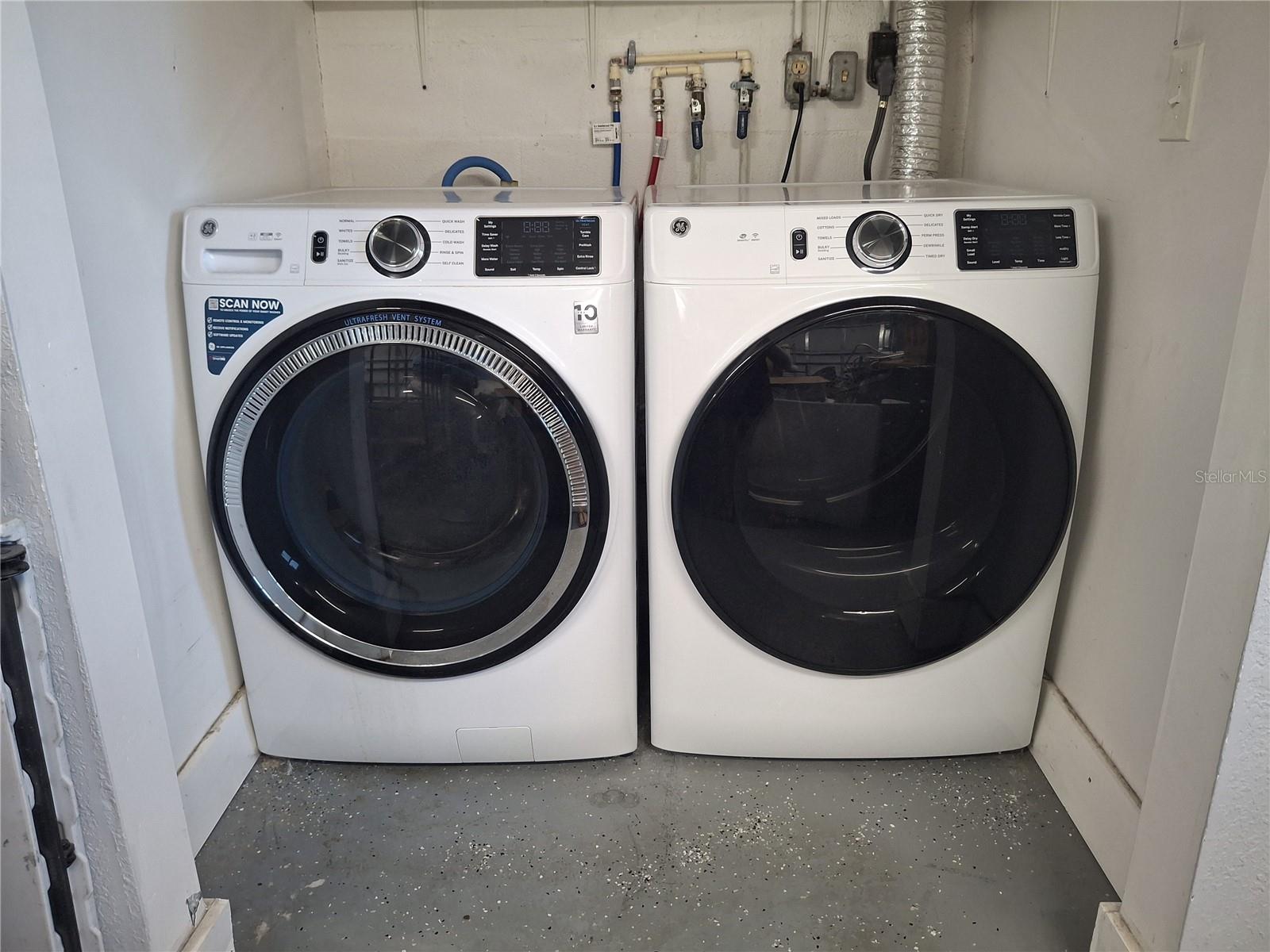 Laundry in 2 car garage