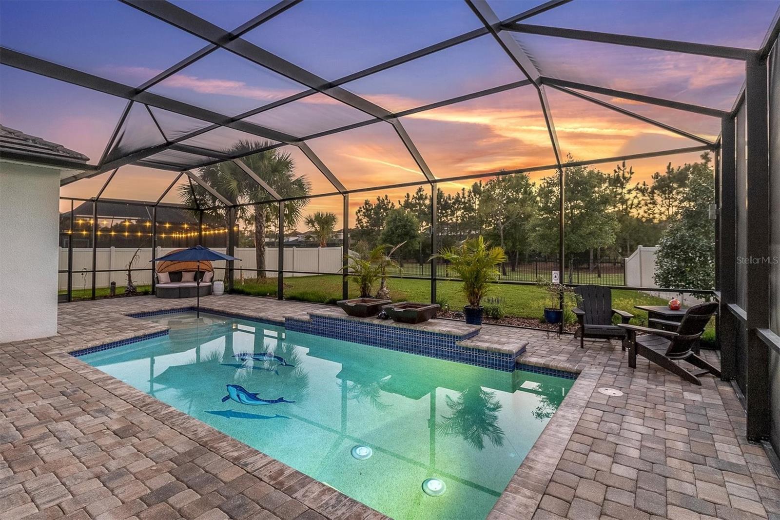INVITING HEATED SALTWATER POOL