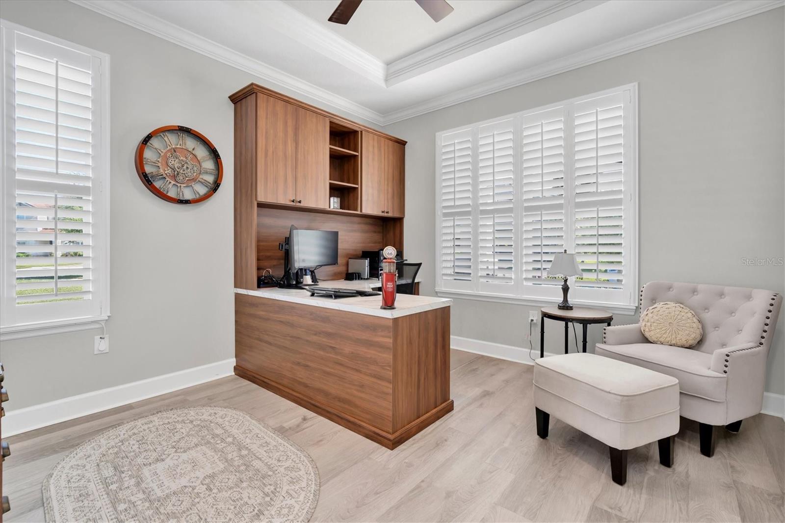 OFFICE WITH CUSTOM BUILT INS