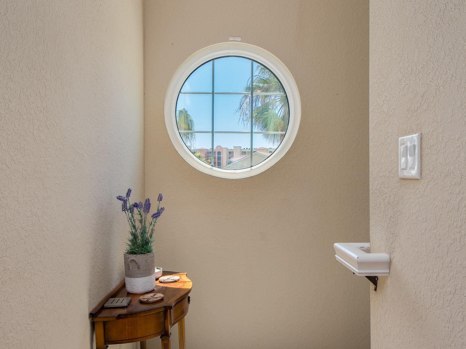 West windows bring in natural light