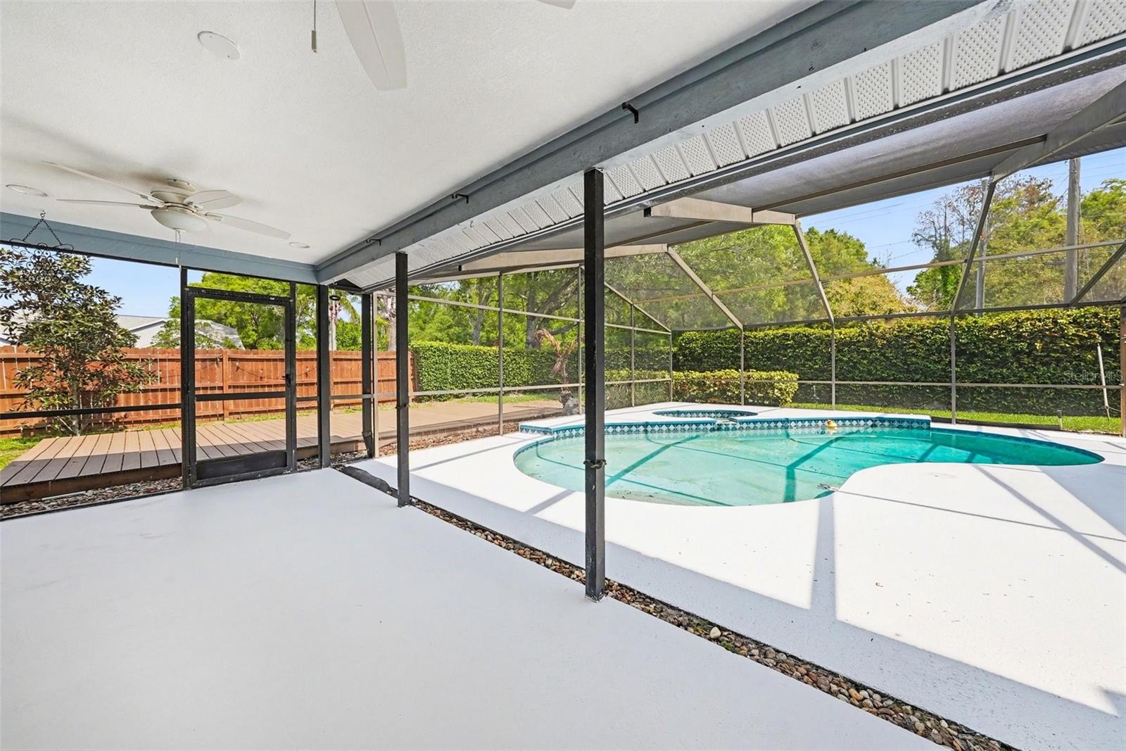Screened lanai and pool offer the perfect place to unwind!