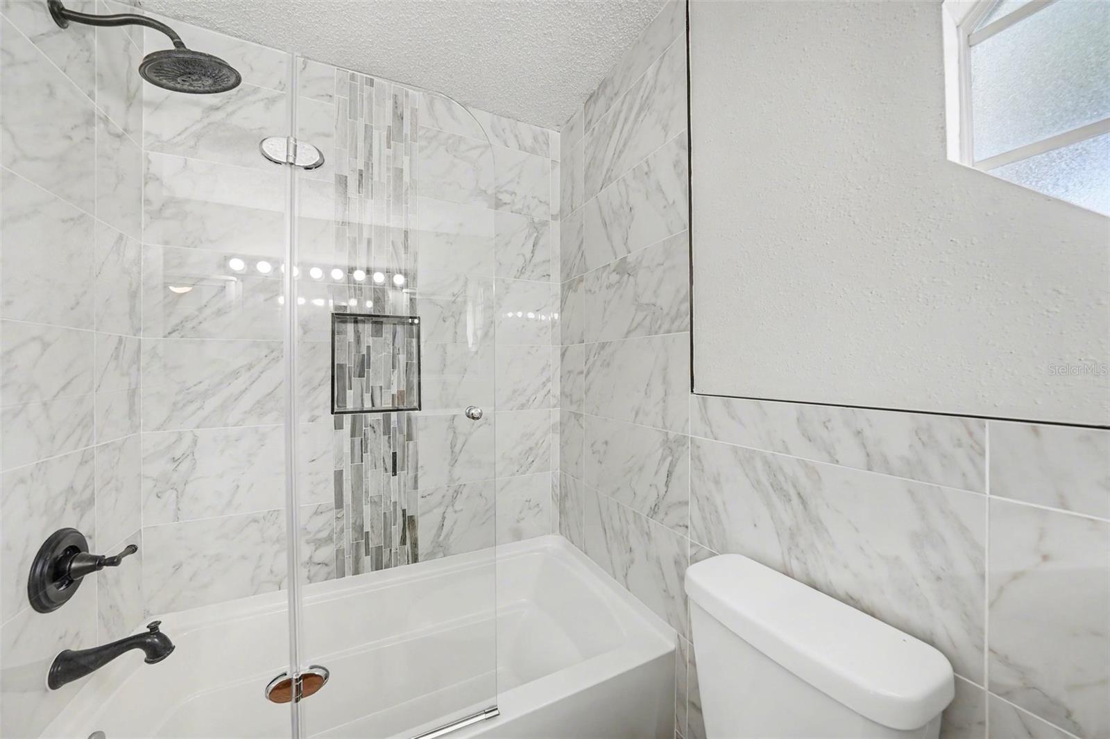 Freshly updated shower!