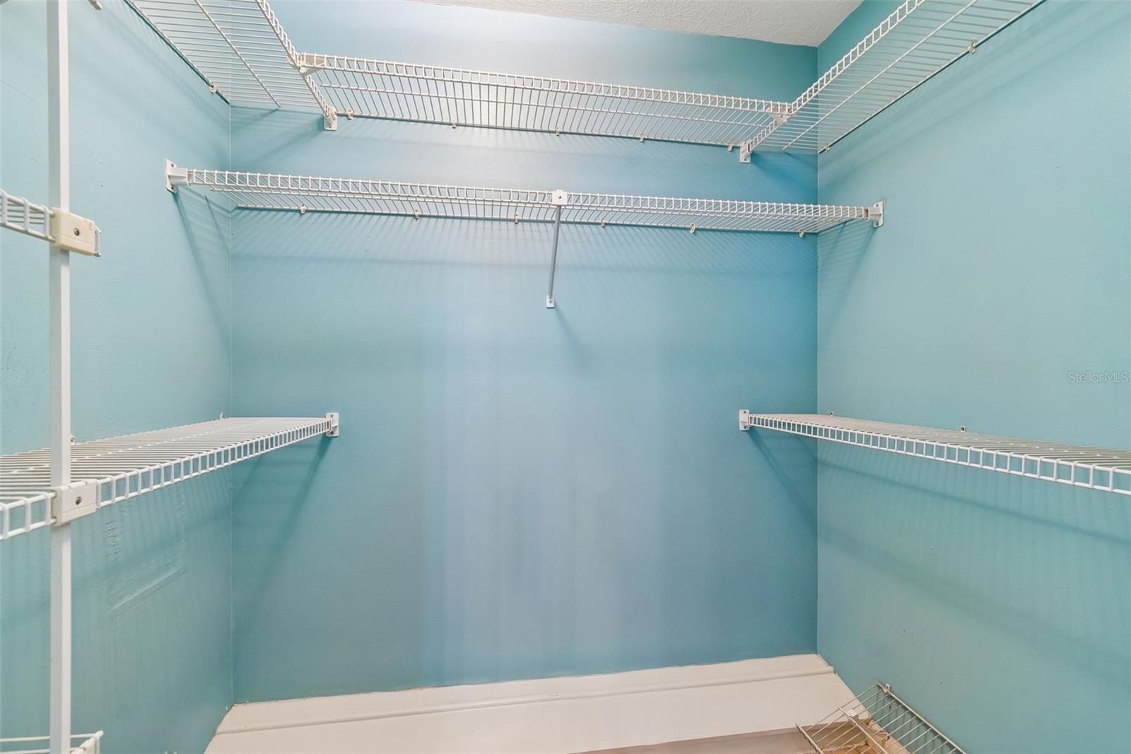 Walk-in closet in primary