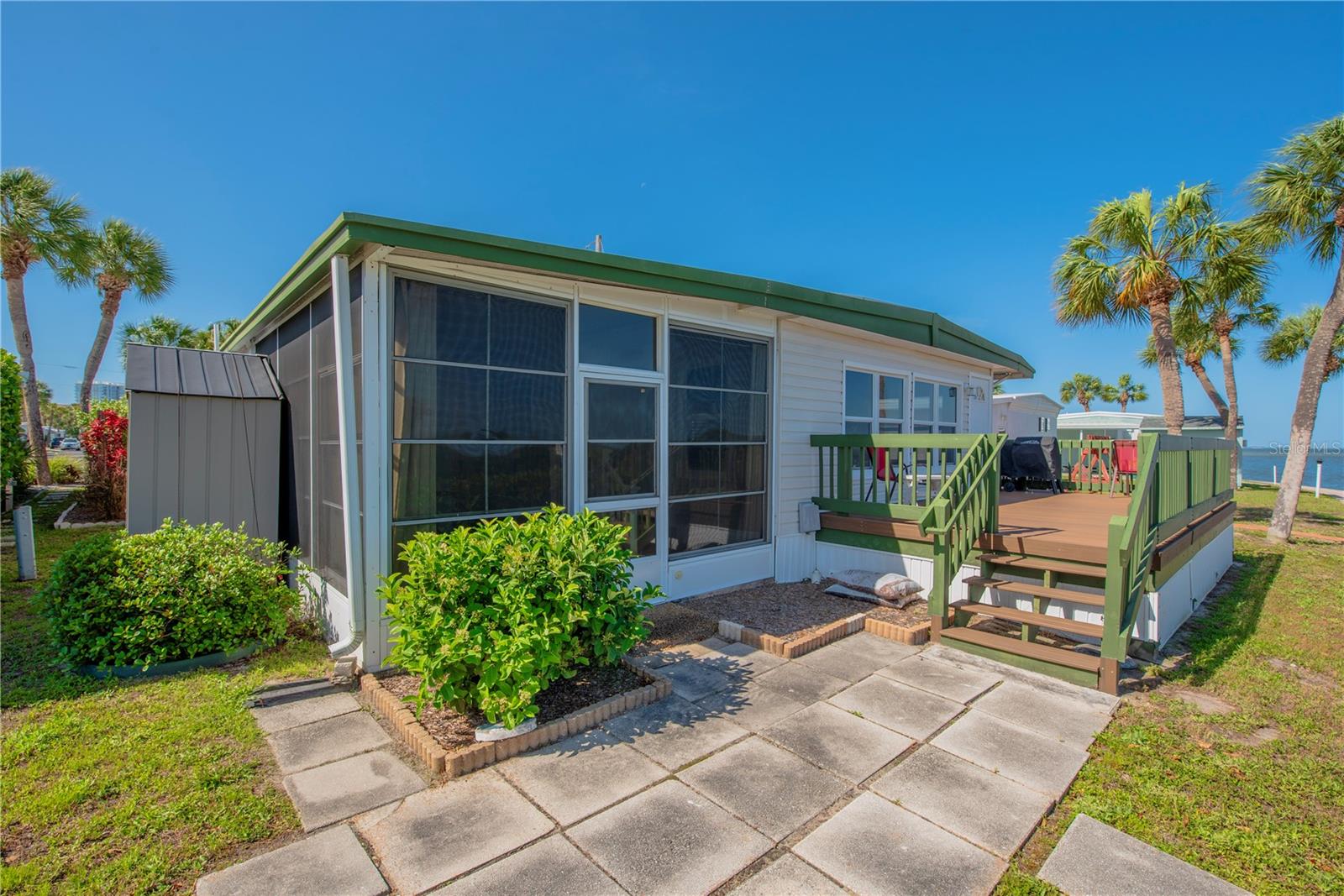 Patio off the screened room and deck.