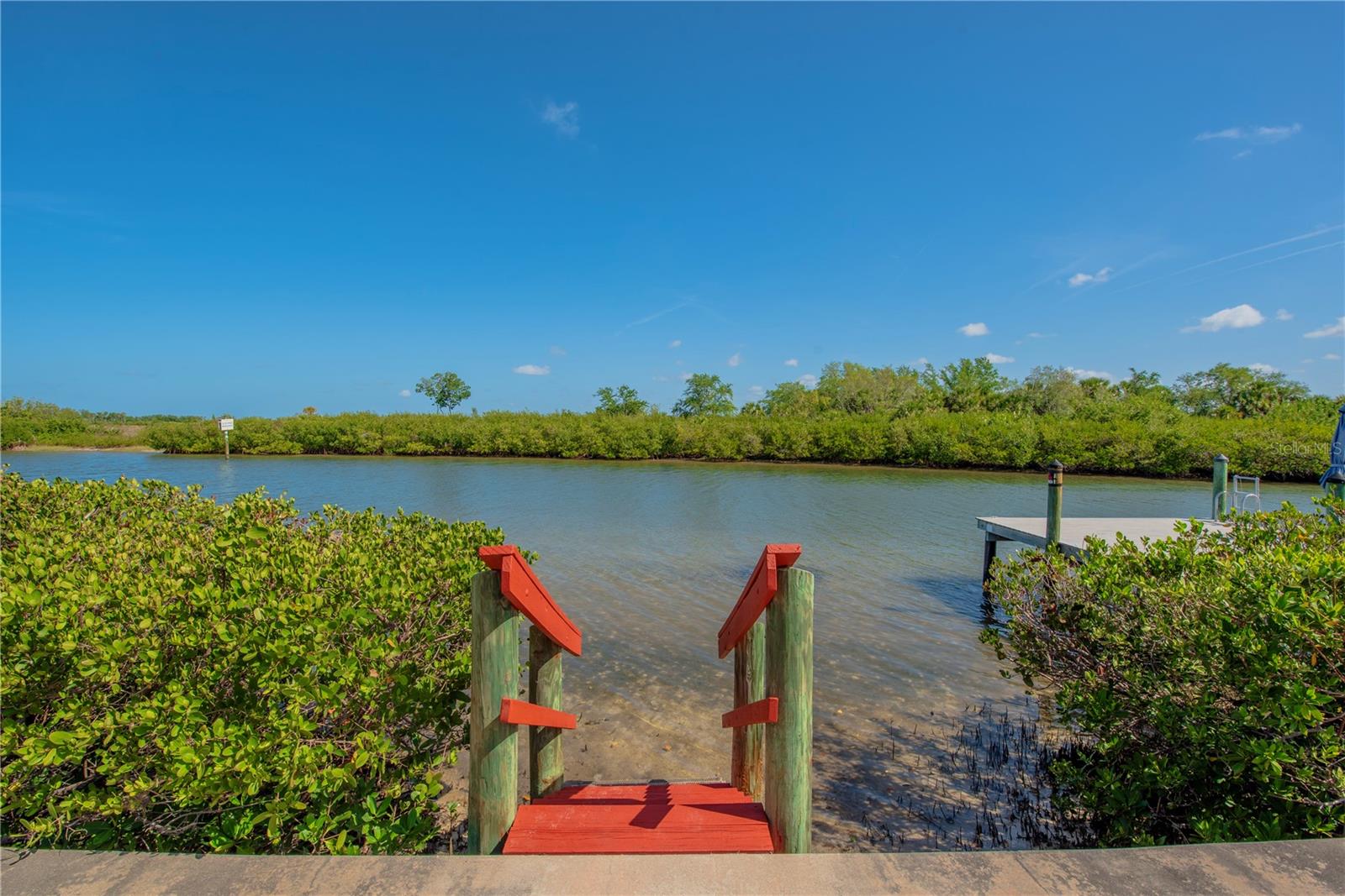 Stair that access the canal - great for kayaks and paddle boards.