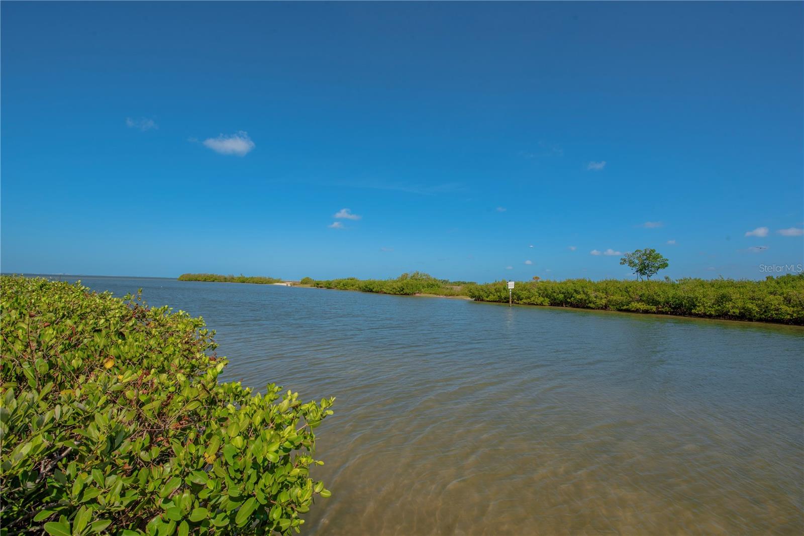 View of canal behind the home.