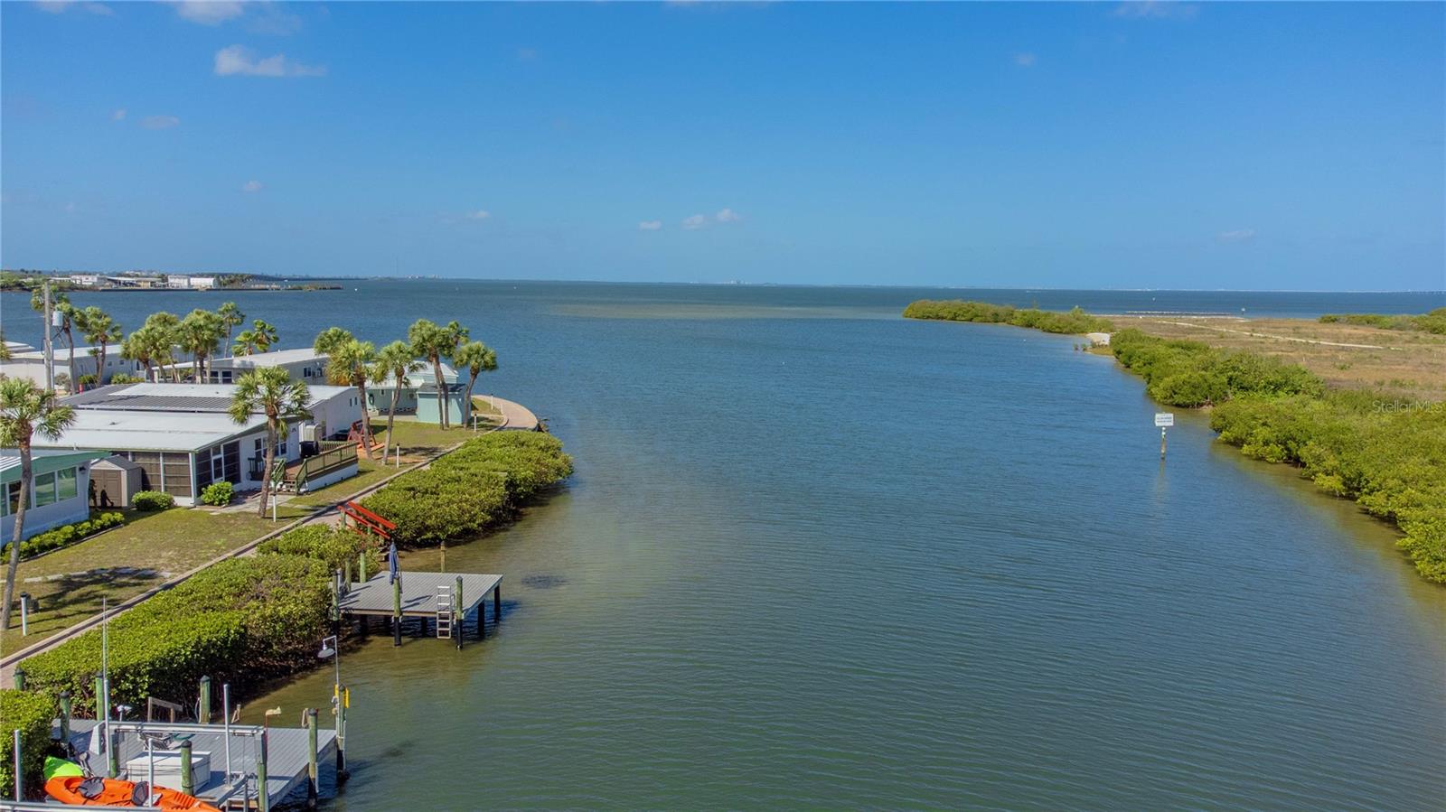 View from canal to Tampa Bay.