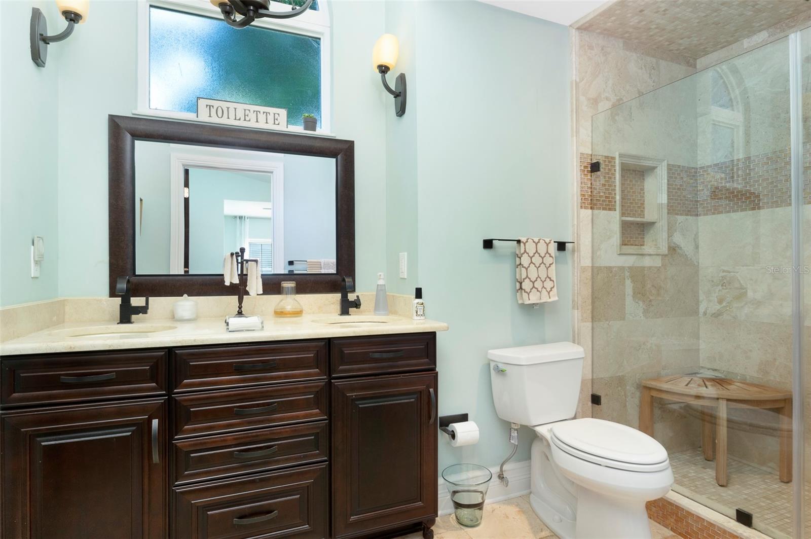 Primary Bathroom with Double Vanity