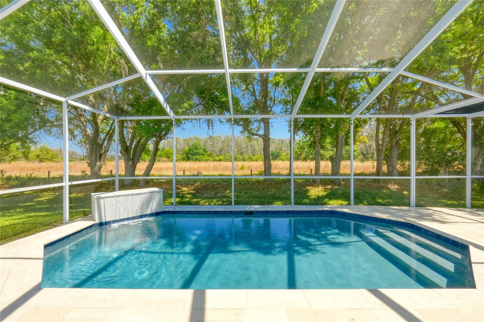 Check out this sparkling, heated Saltwater Pool!