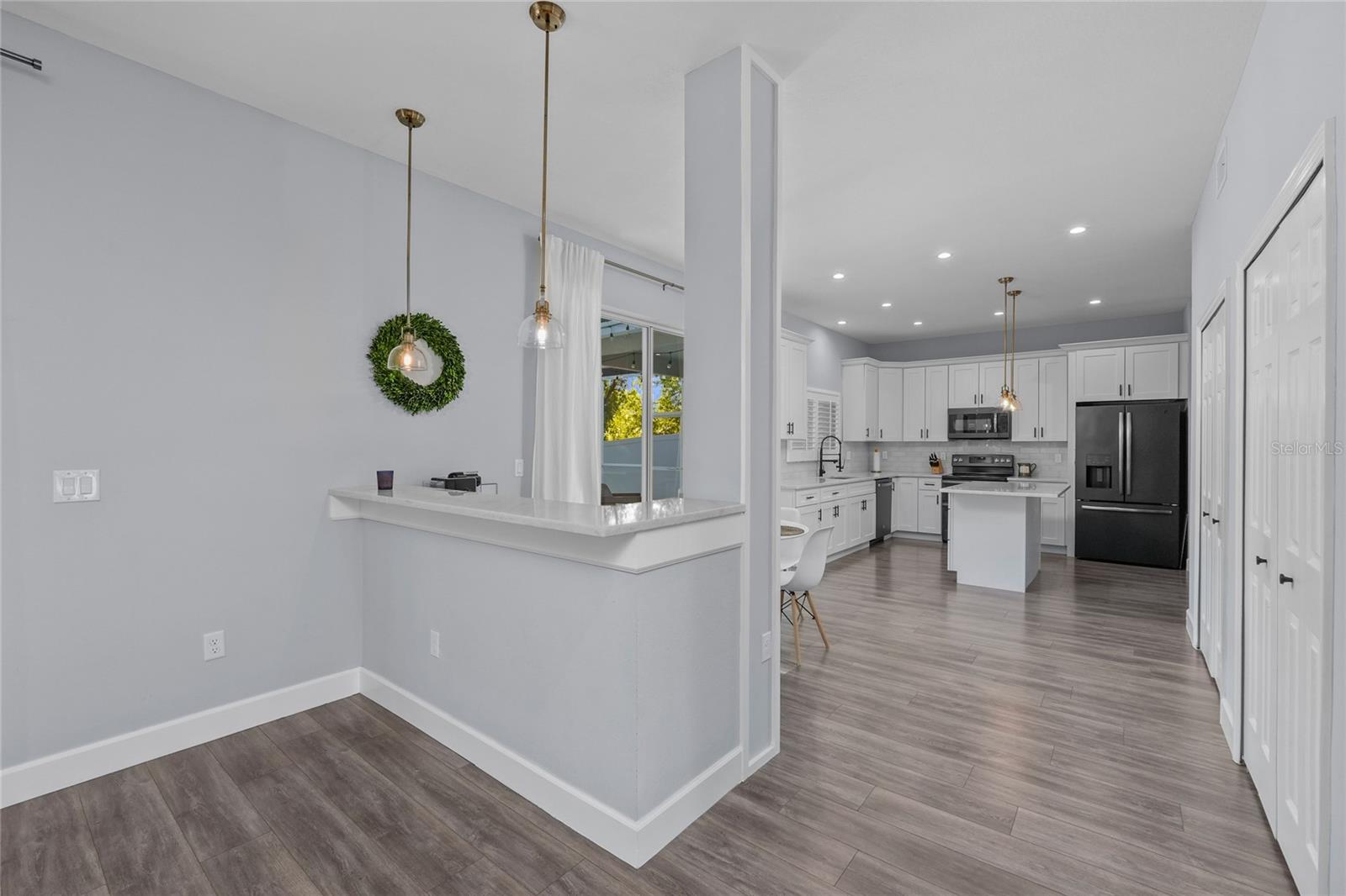 View of the Kitchen from the Family Room
