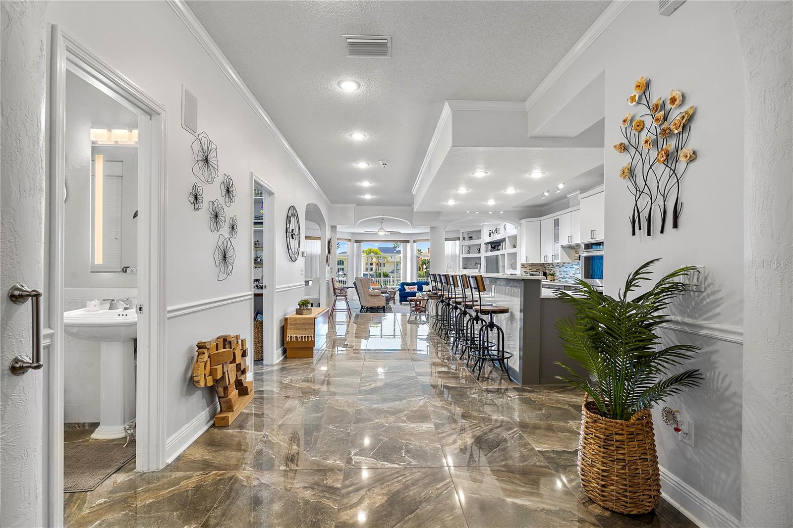 Hallway into main part of the home