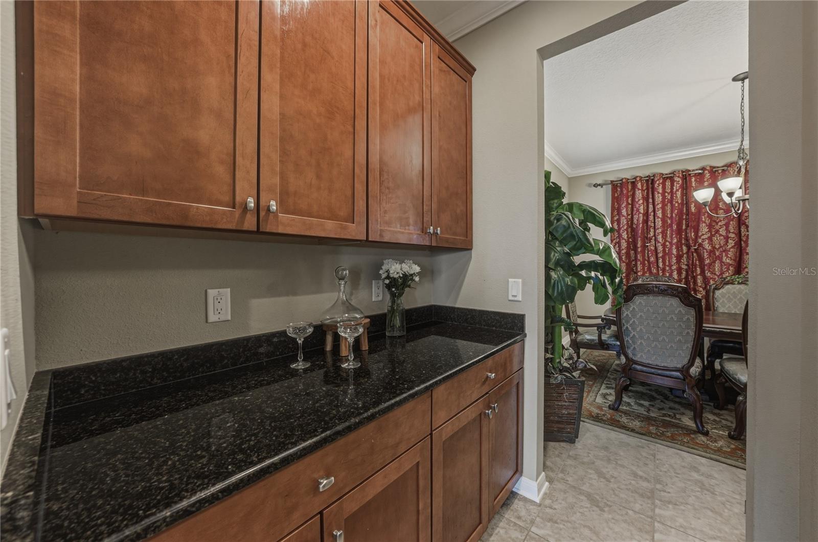 Butler's Pantry from Dining room to Kitchen