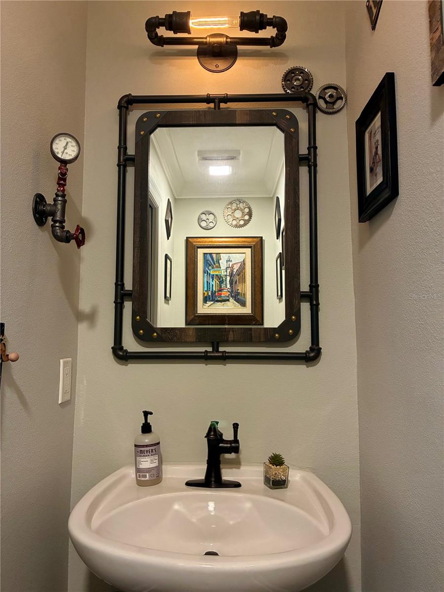 Living room half bath #1