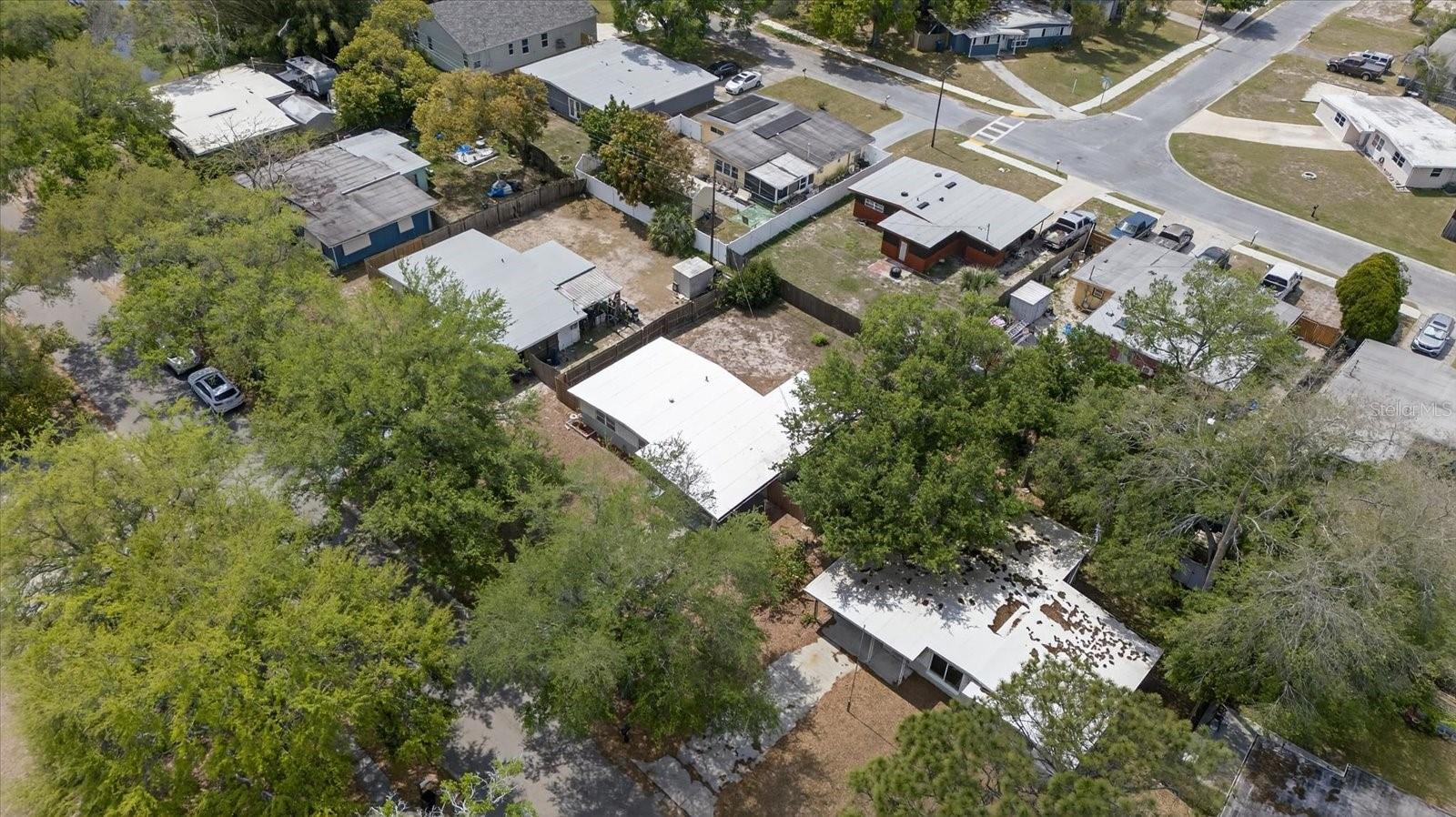 Aerial view of home