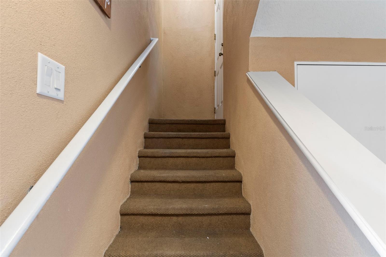 stairs to 2nd floor from garage level.