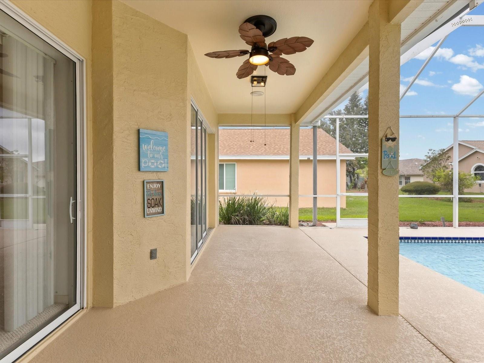 Great Lanai for BBQing