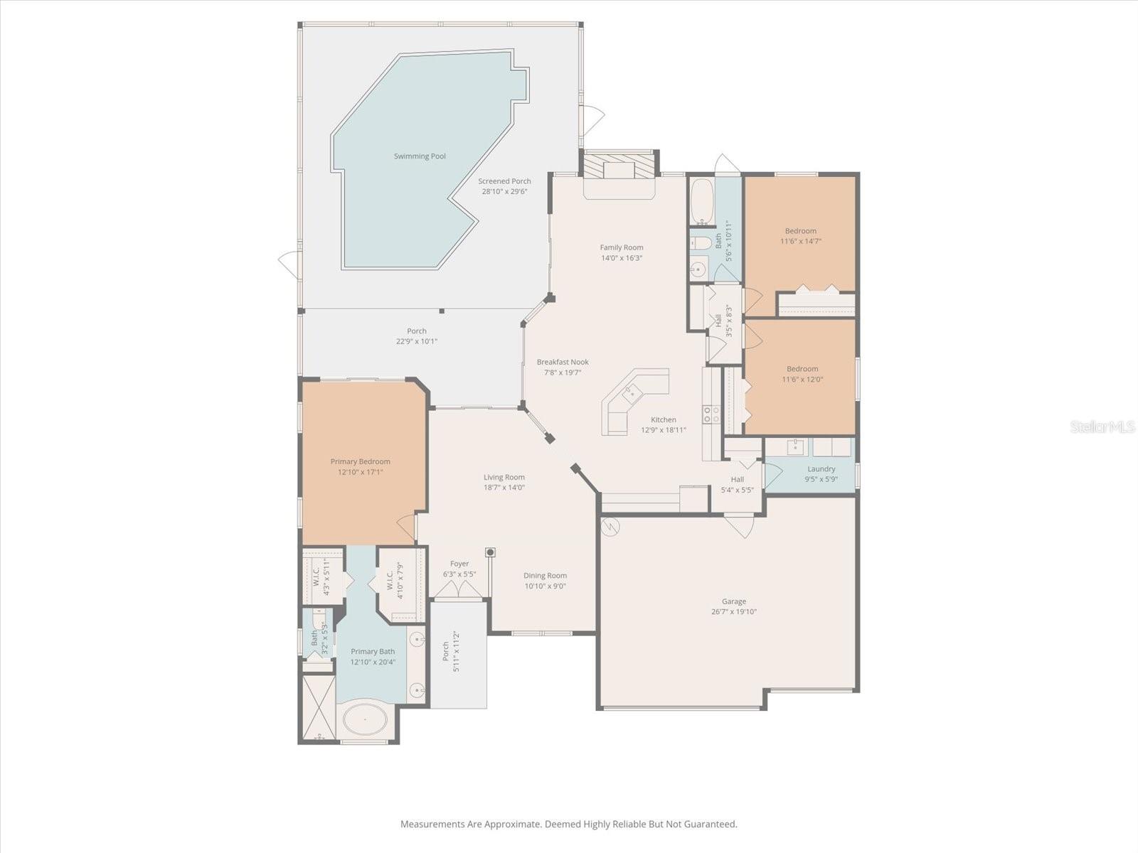 Floor Plan with approximate measurments