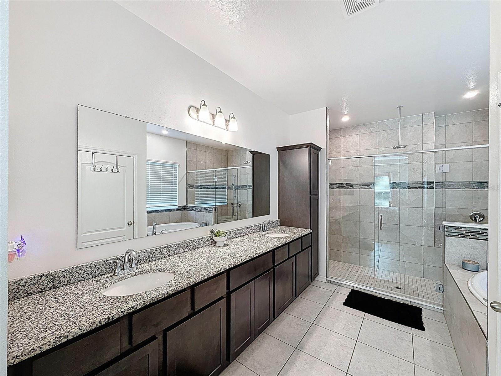 Ample counter space for daily essentials and personal touches