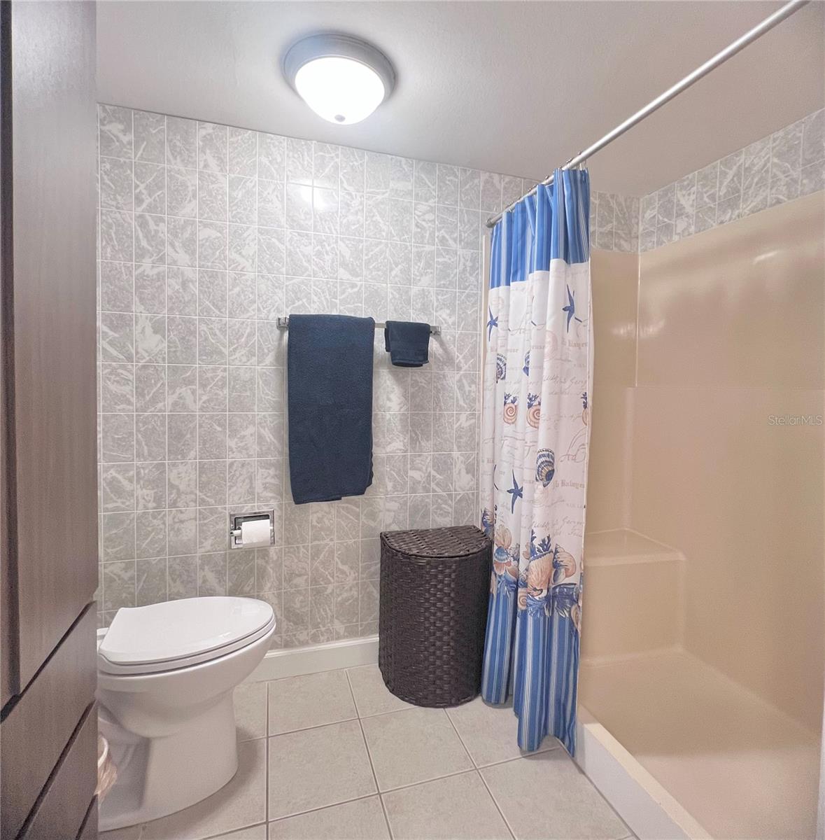Large shower in primary bathroom