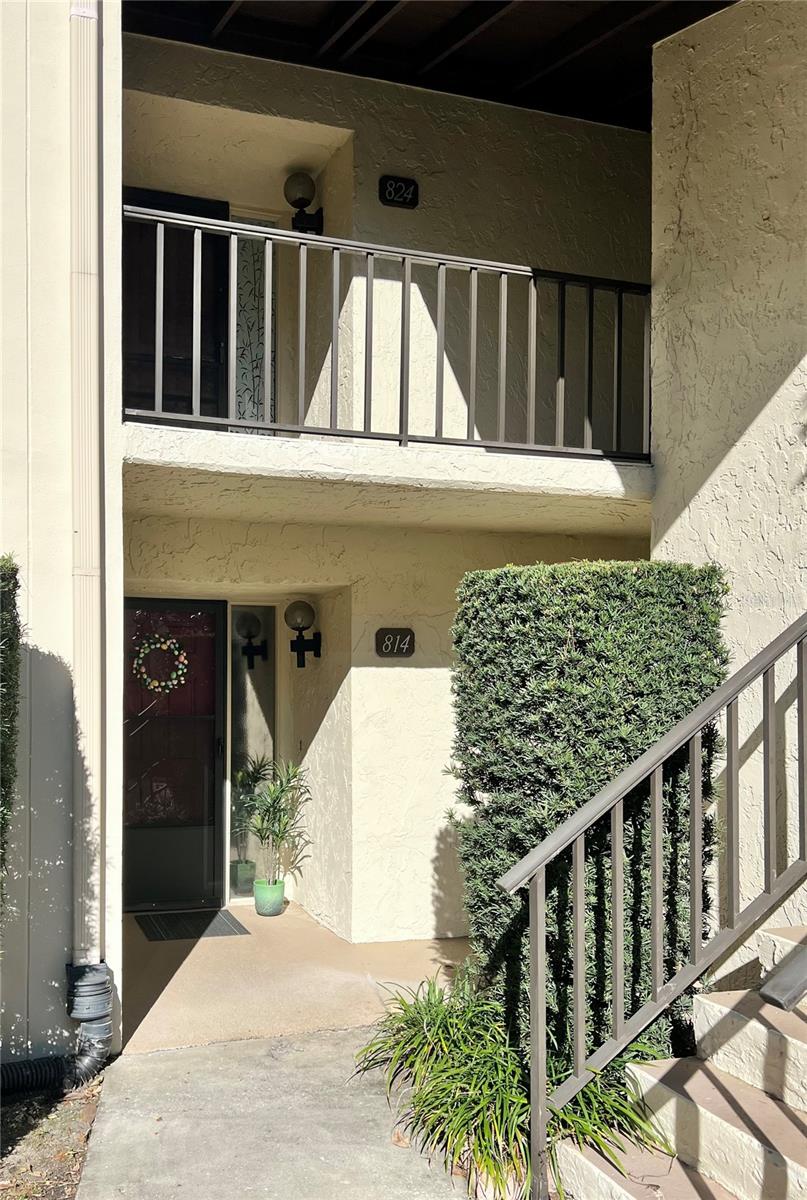Front bottom floor entrance to condo