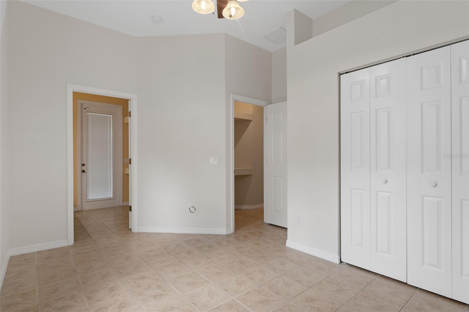 Bedroom Two has a large closet