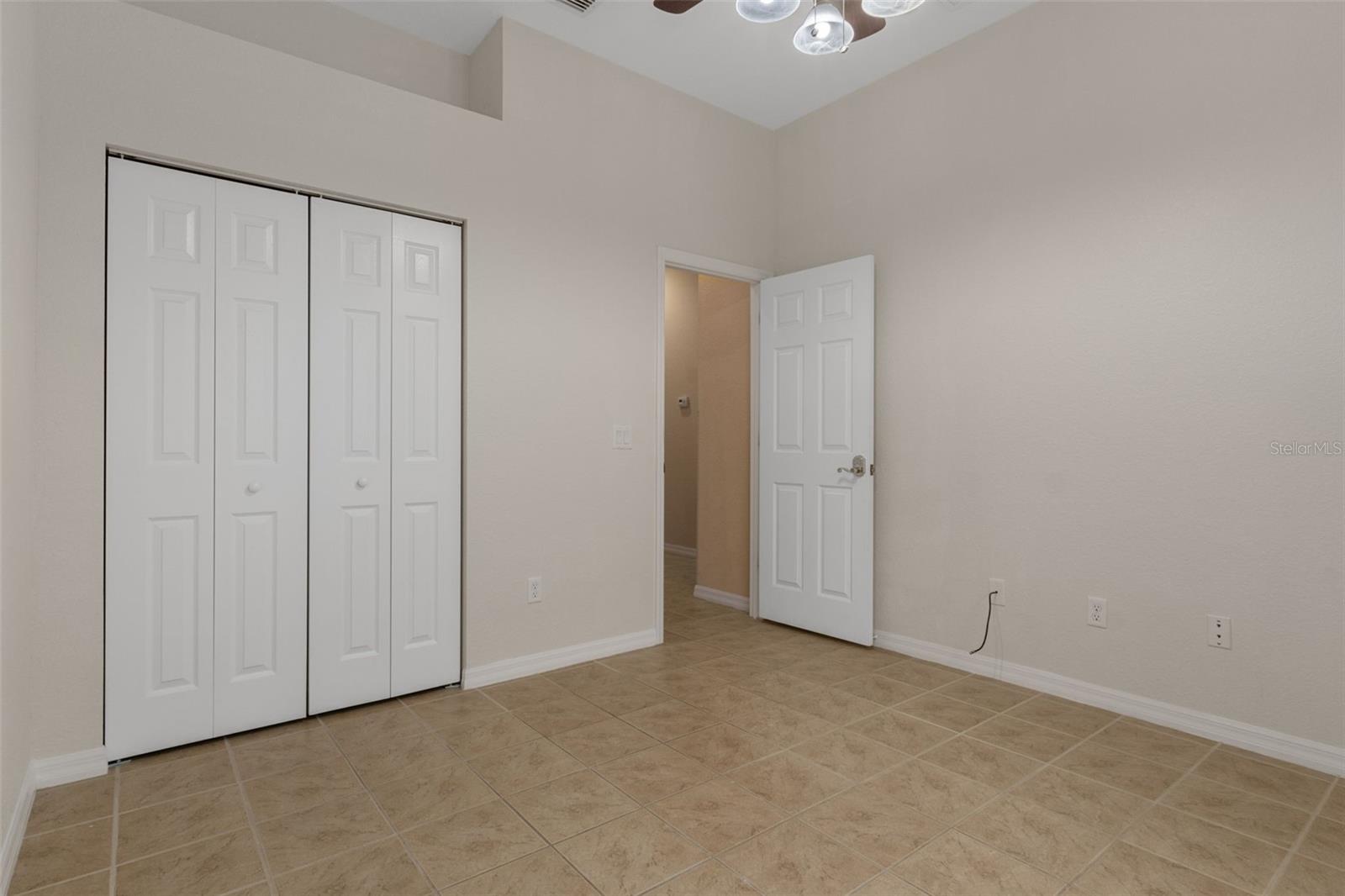 Guest Bedroom Three has a large closet