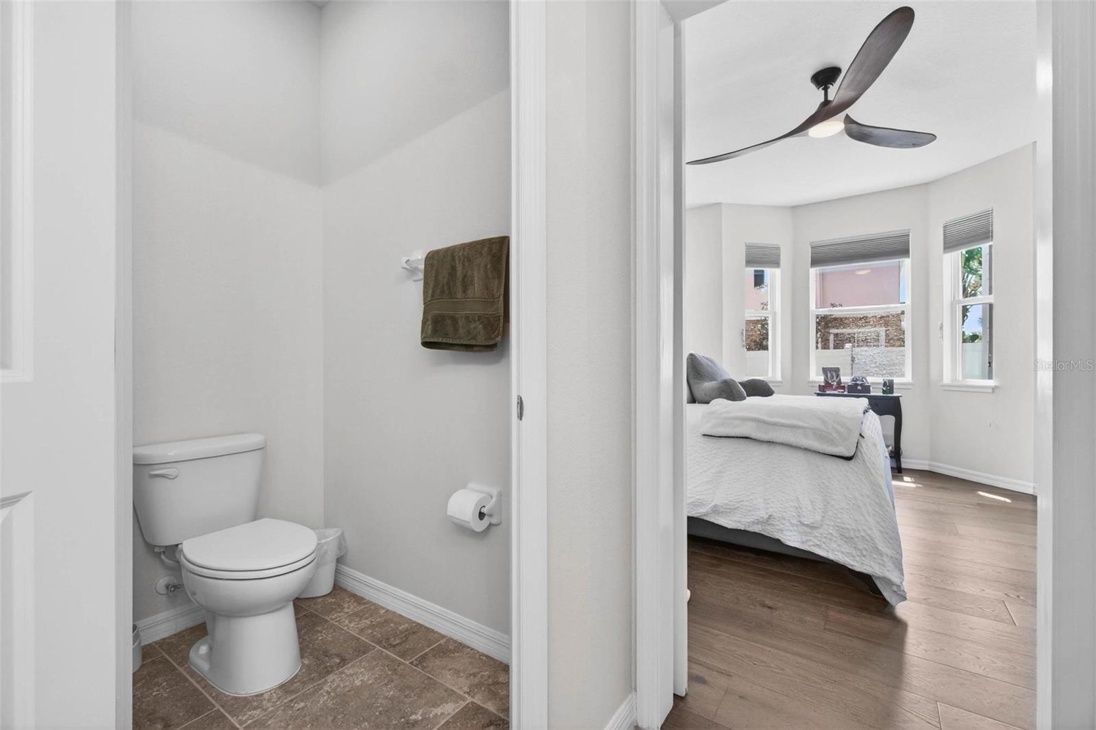 En-suite private toilet