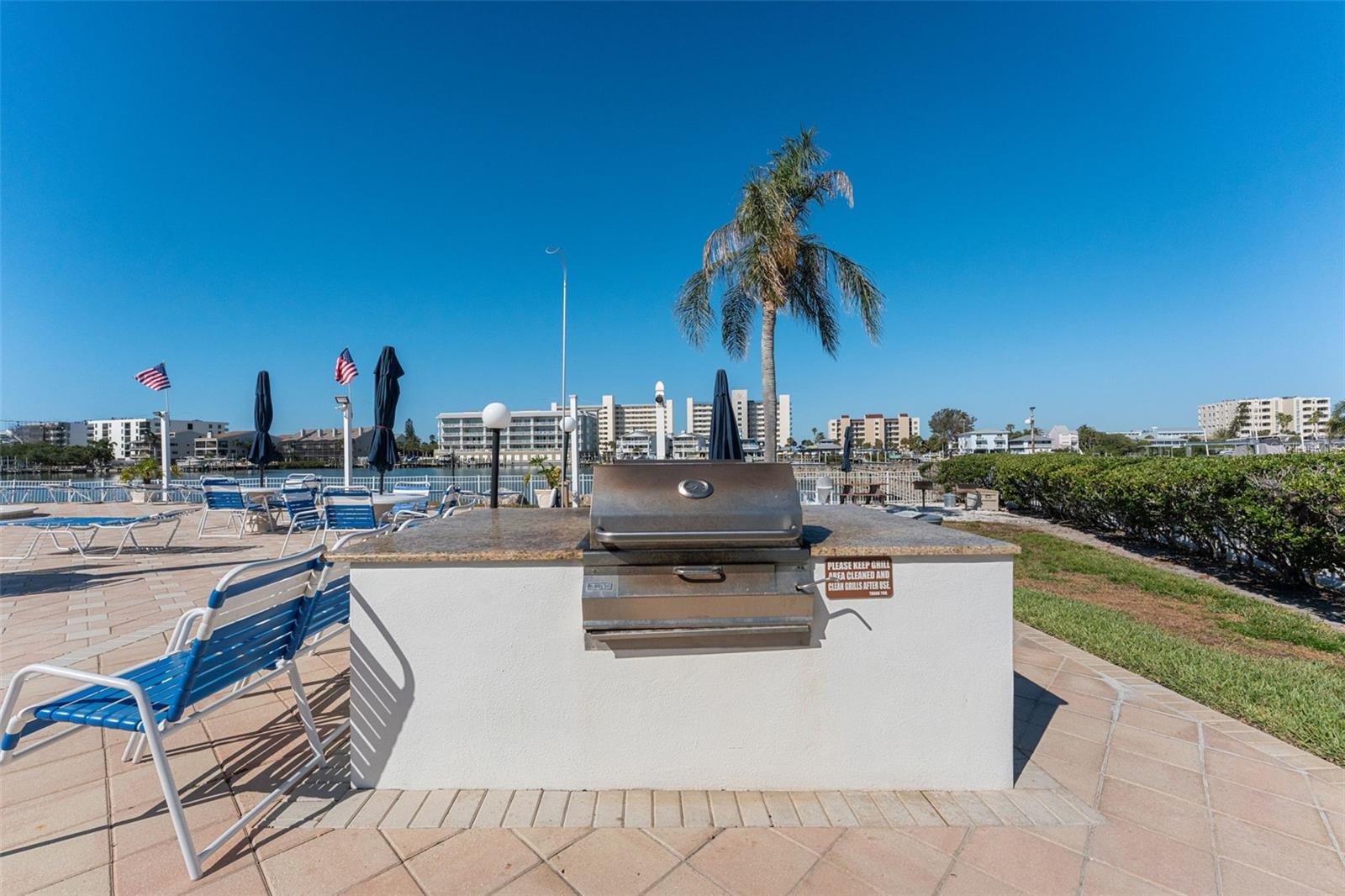 one of several grills on property