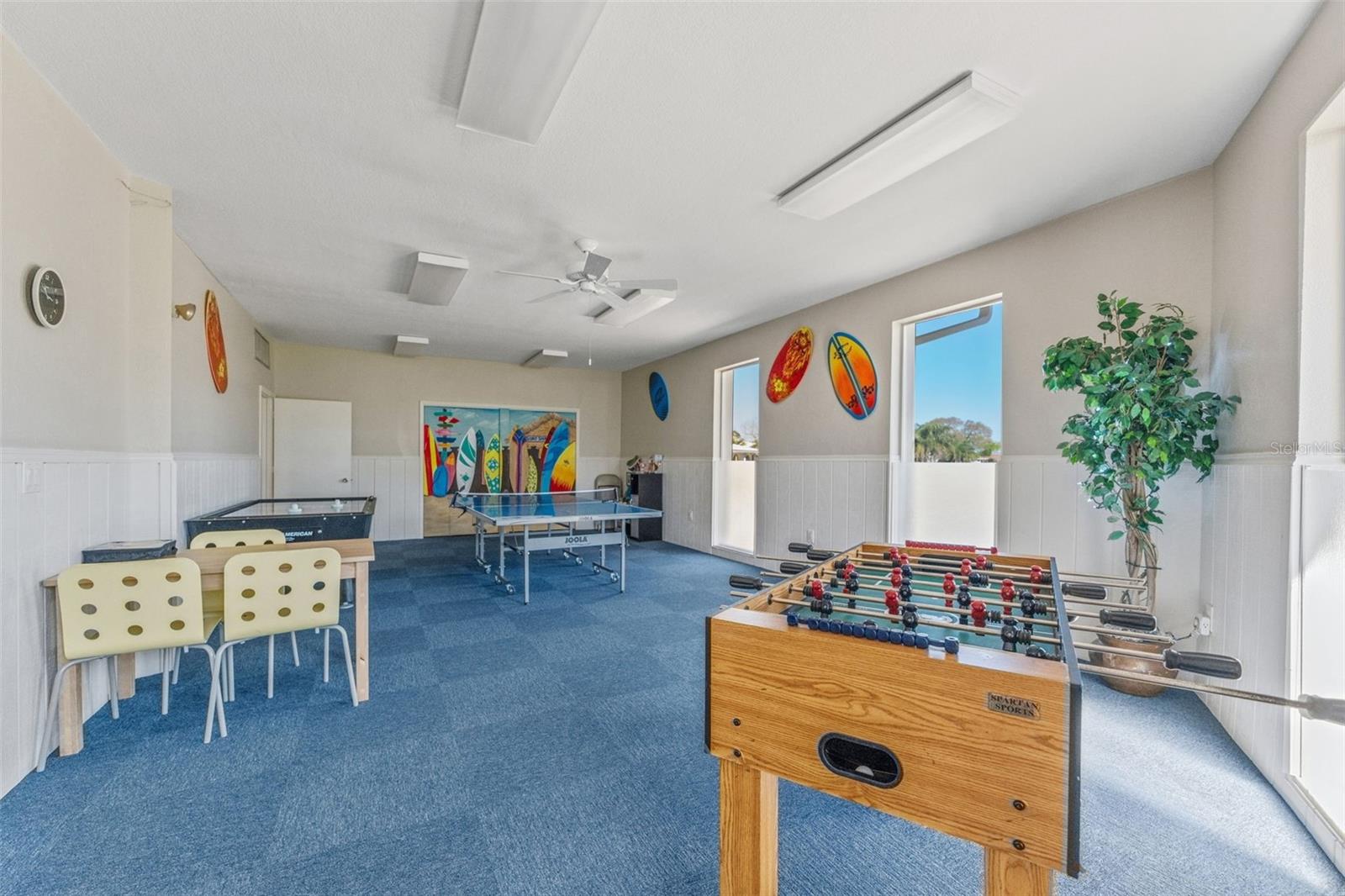 one of the game rooms in the Clubhouse