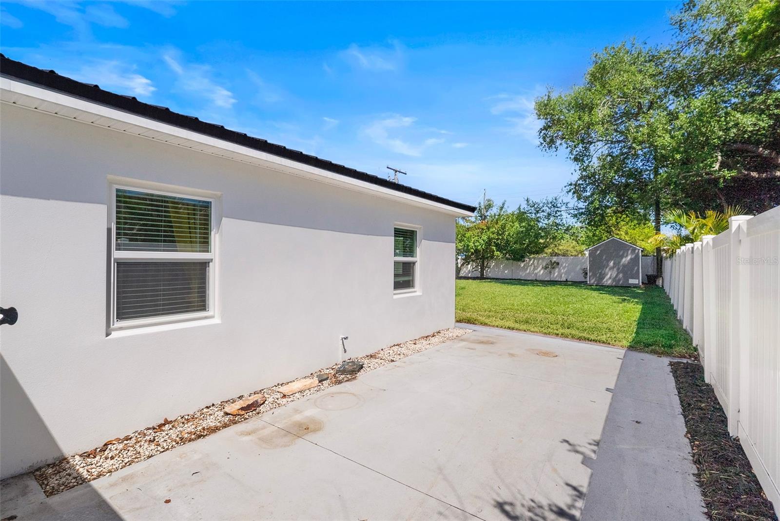 Potential fence protected Boat or golf cart landing