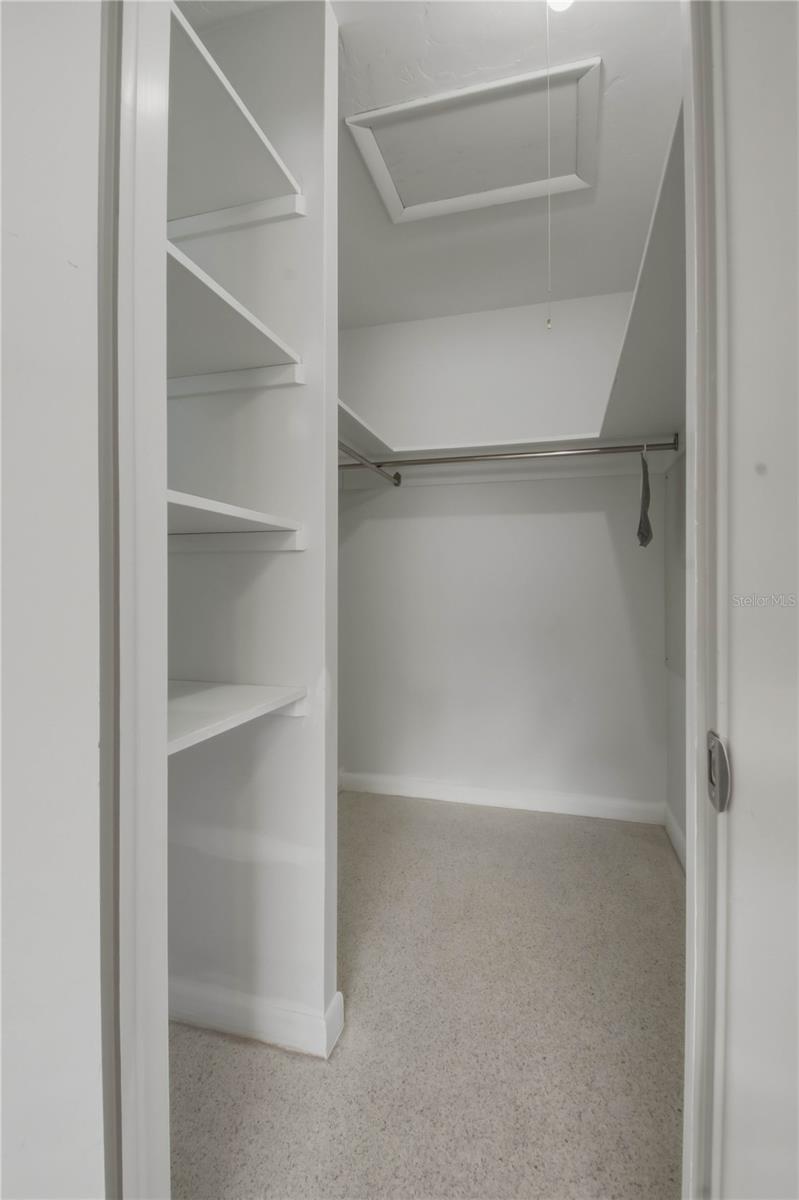 Large walk-in closet
