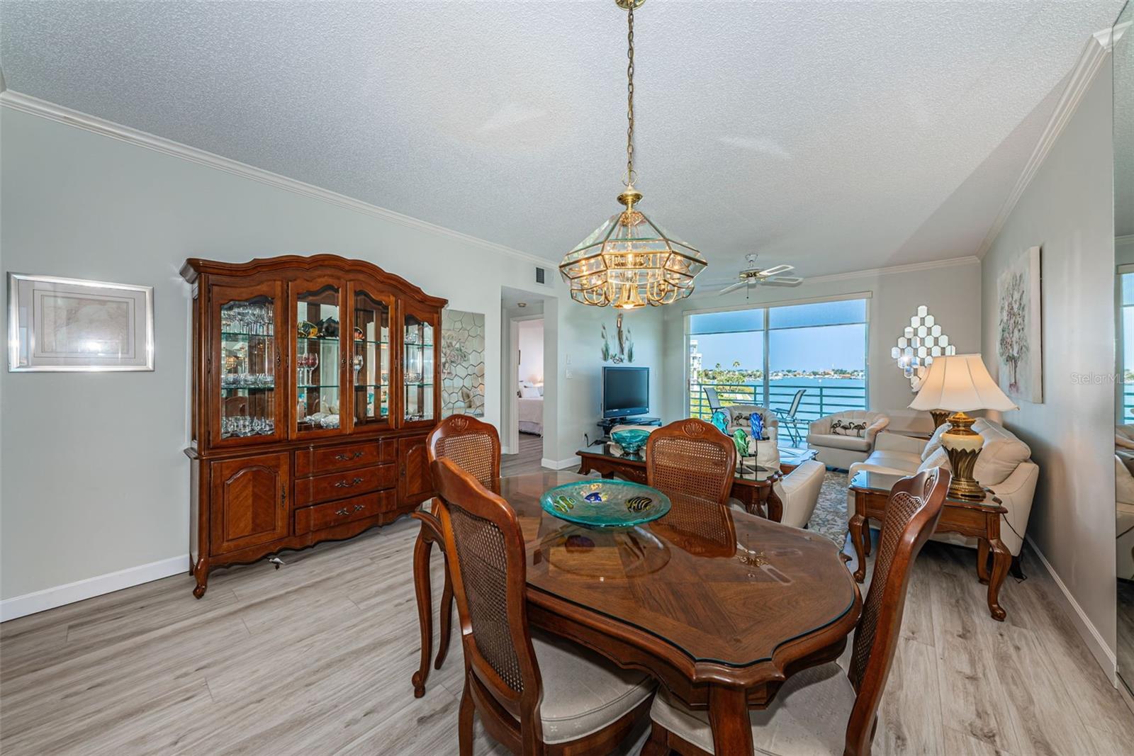 Dining Area with View of the Bay