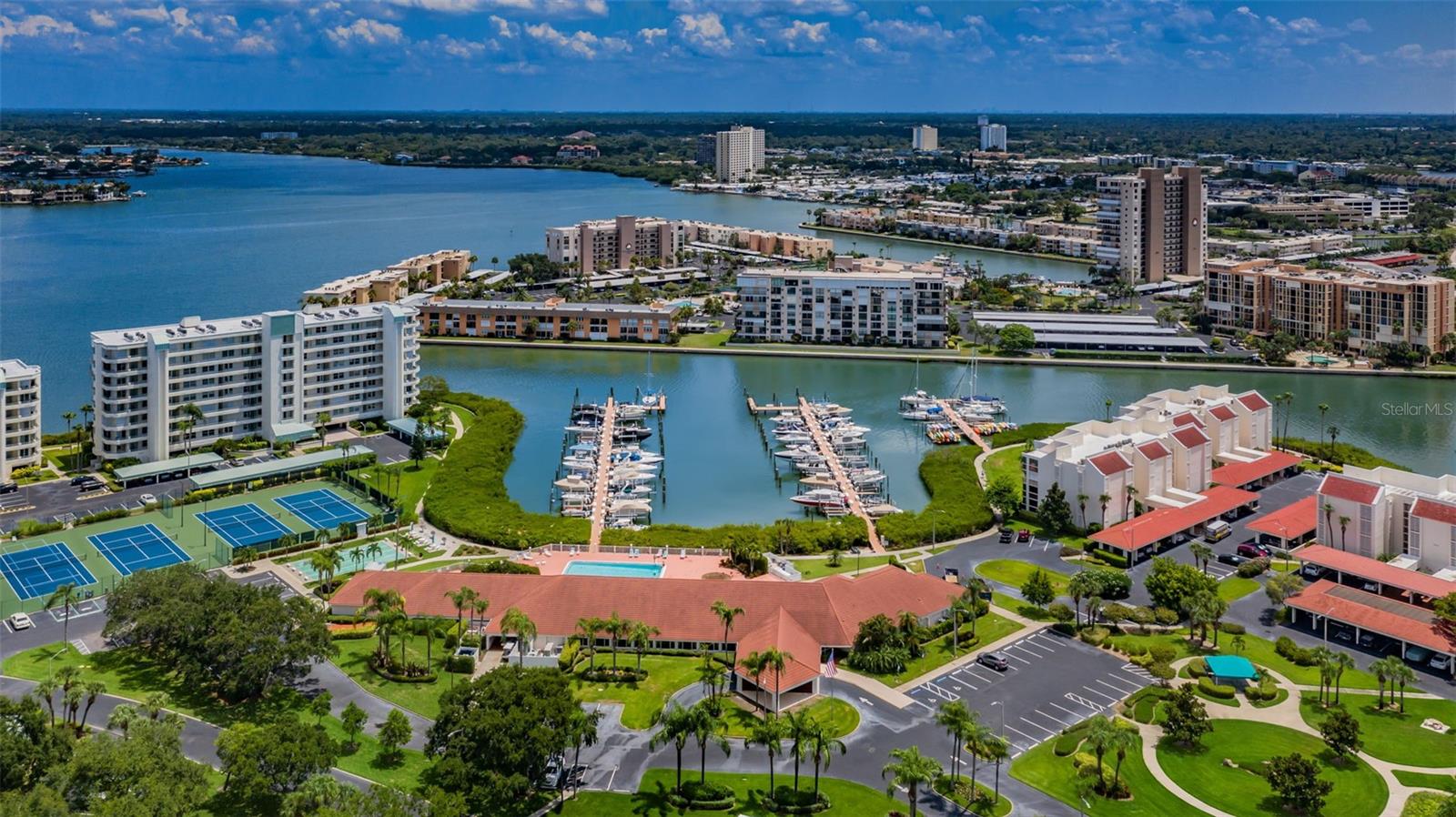 Harbourside Resort with View of Clubhouse and Marina
