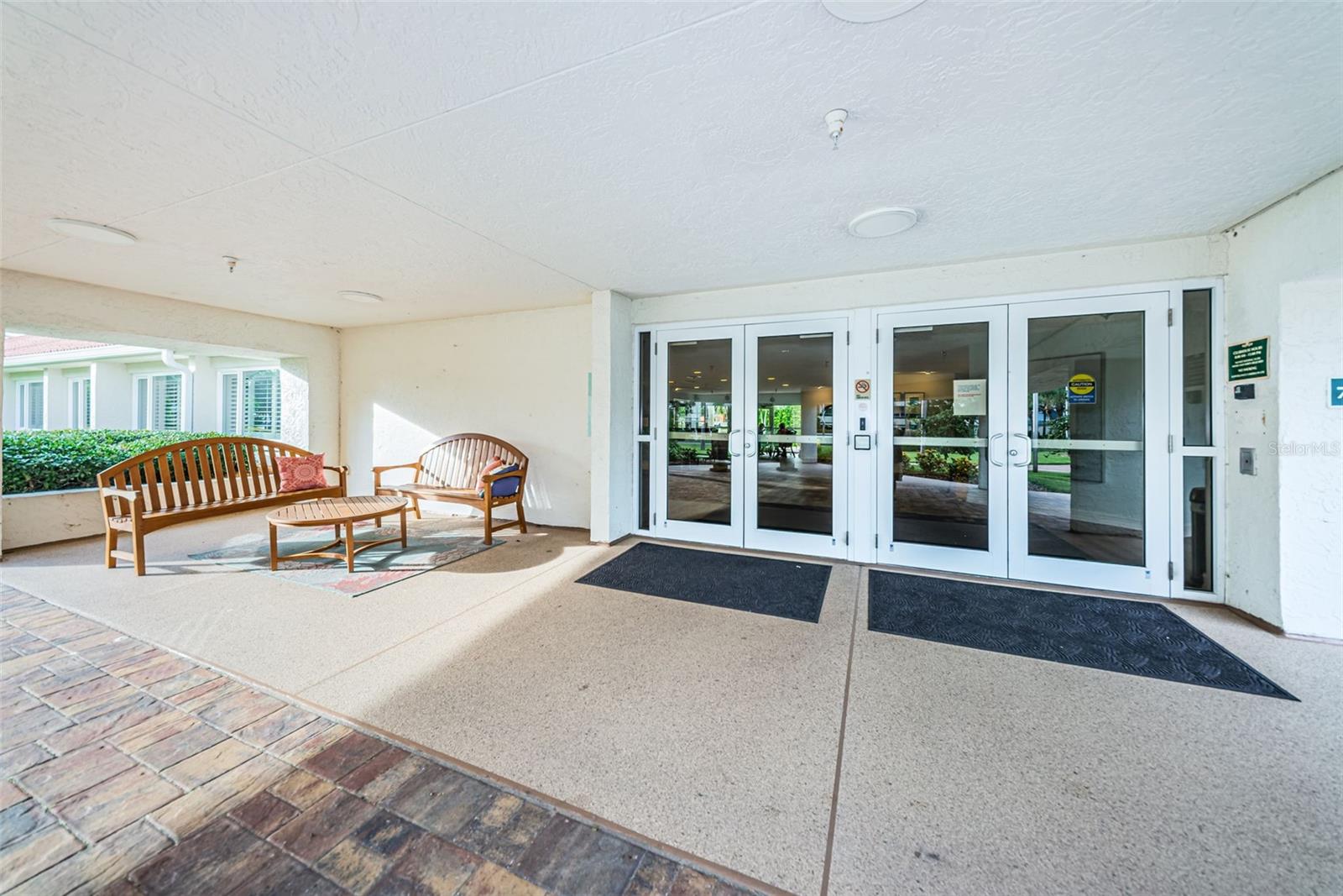 Covered Entry to Clubhouse