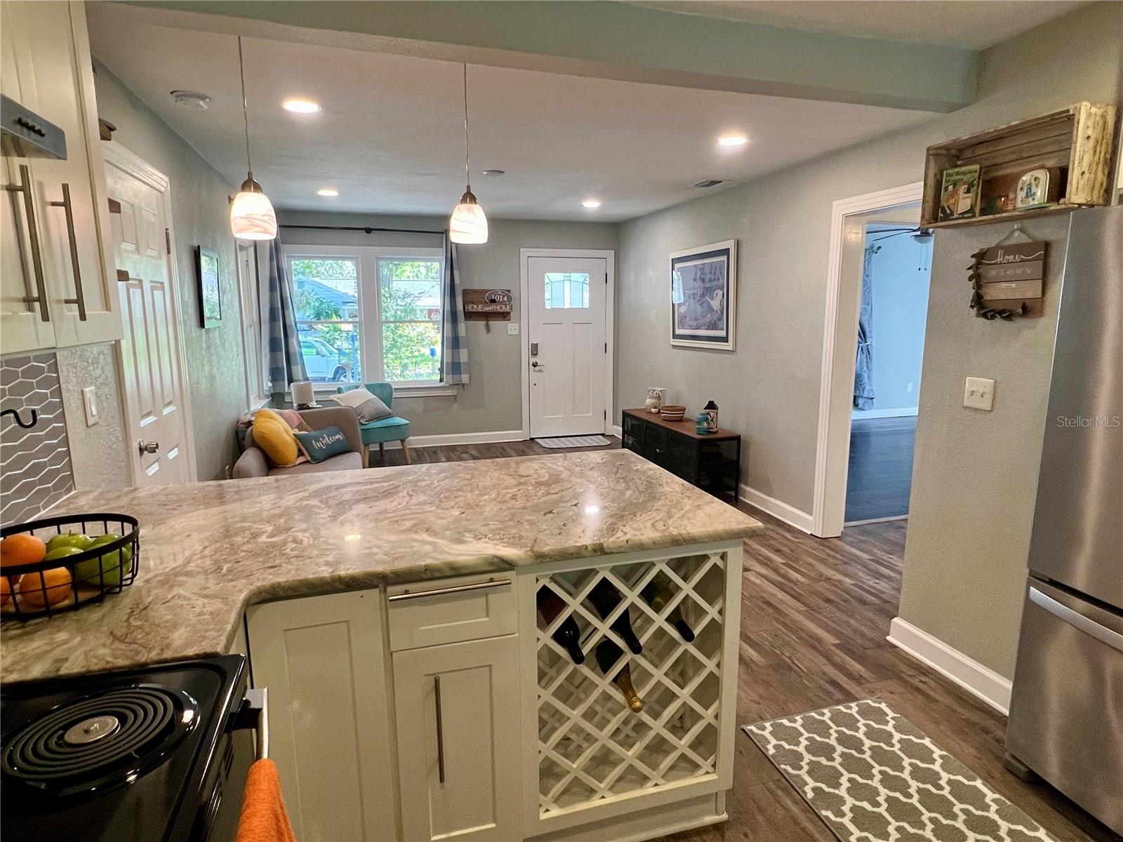 Talk to your guests while you whip something up.