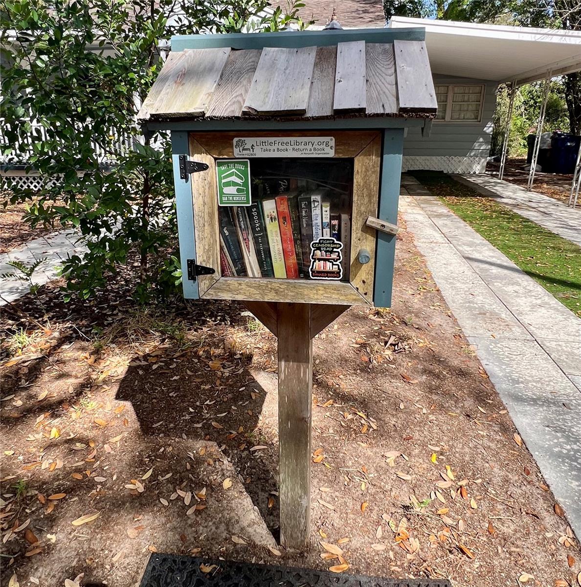 Your very own Little Free Library in the front yard!