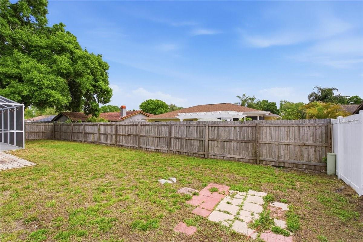 FULLY FENCED IN BACKYARD!