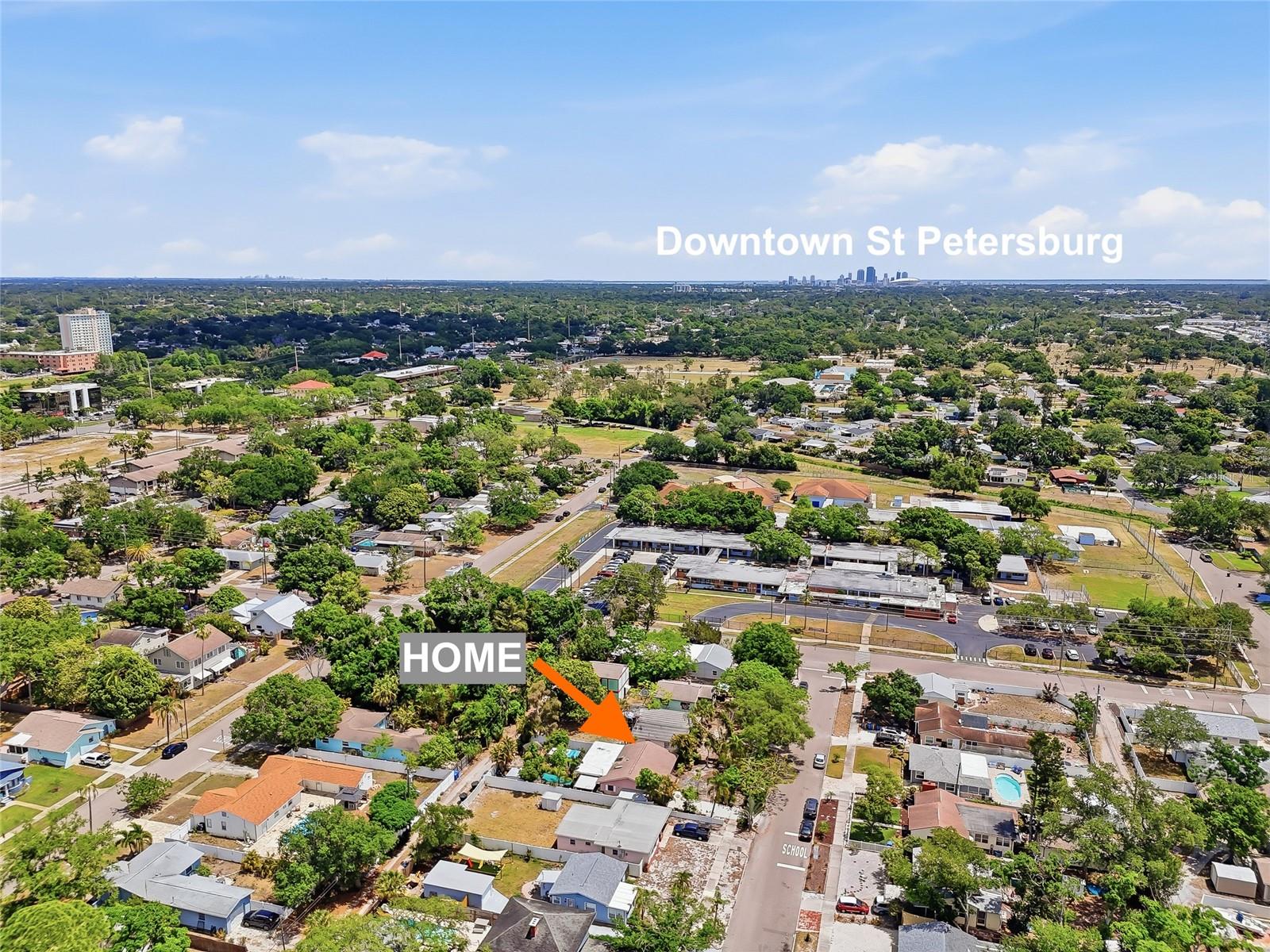 Minutes from downtown St. Pete, where you can enjoy the energy of the city and return home to peace and comfort.