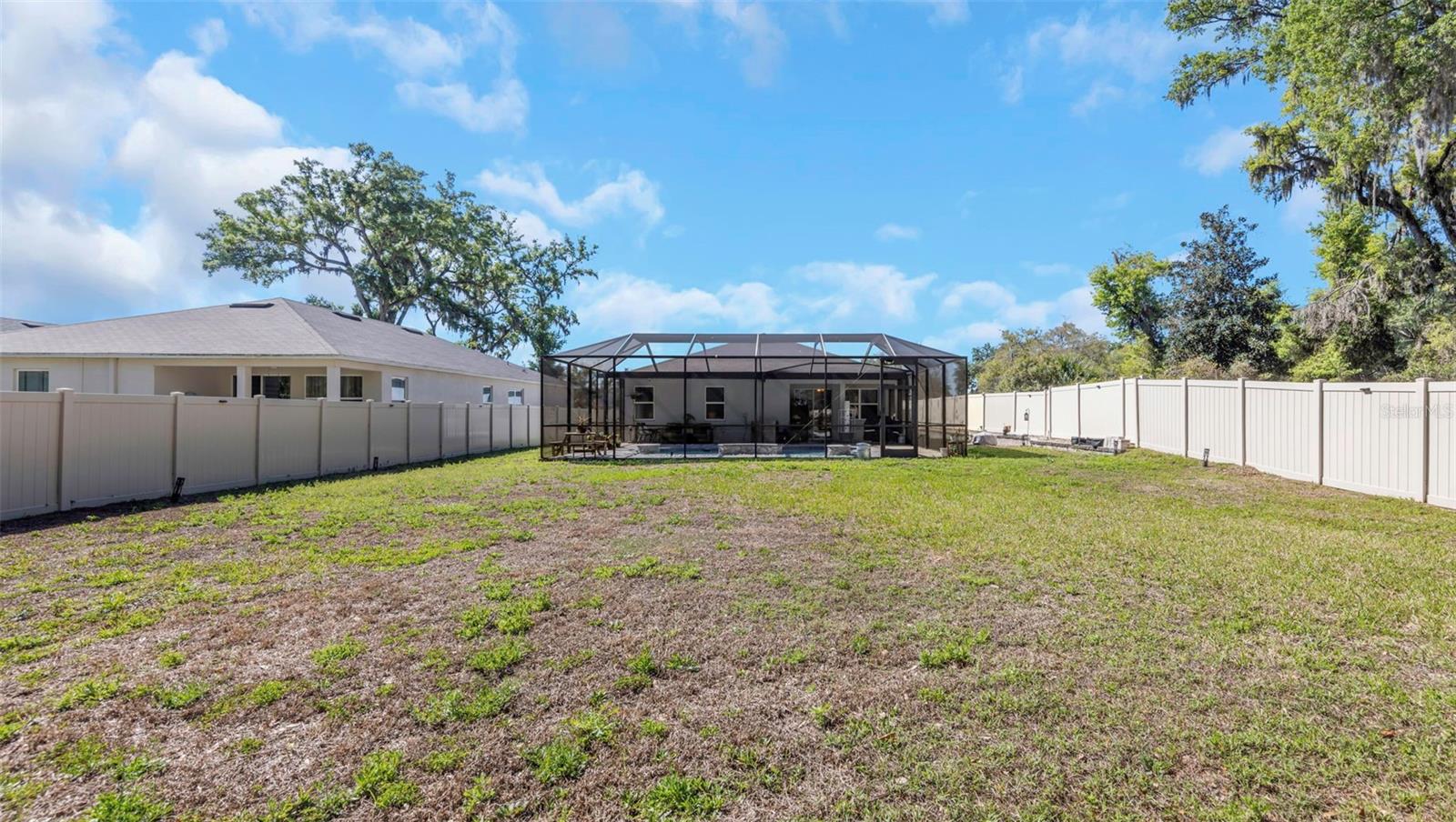 Fully Fenced In Yard