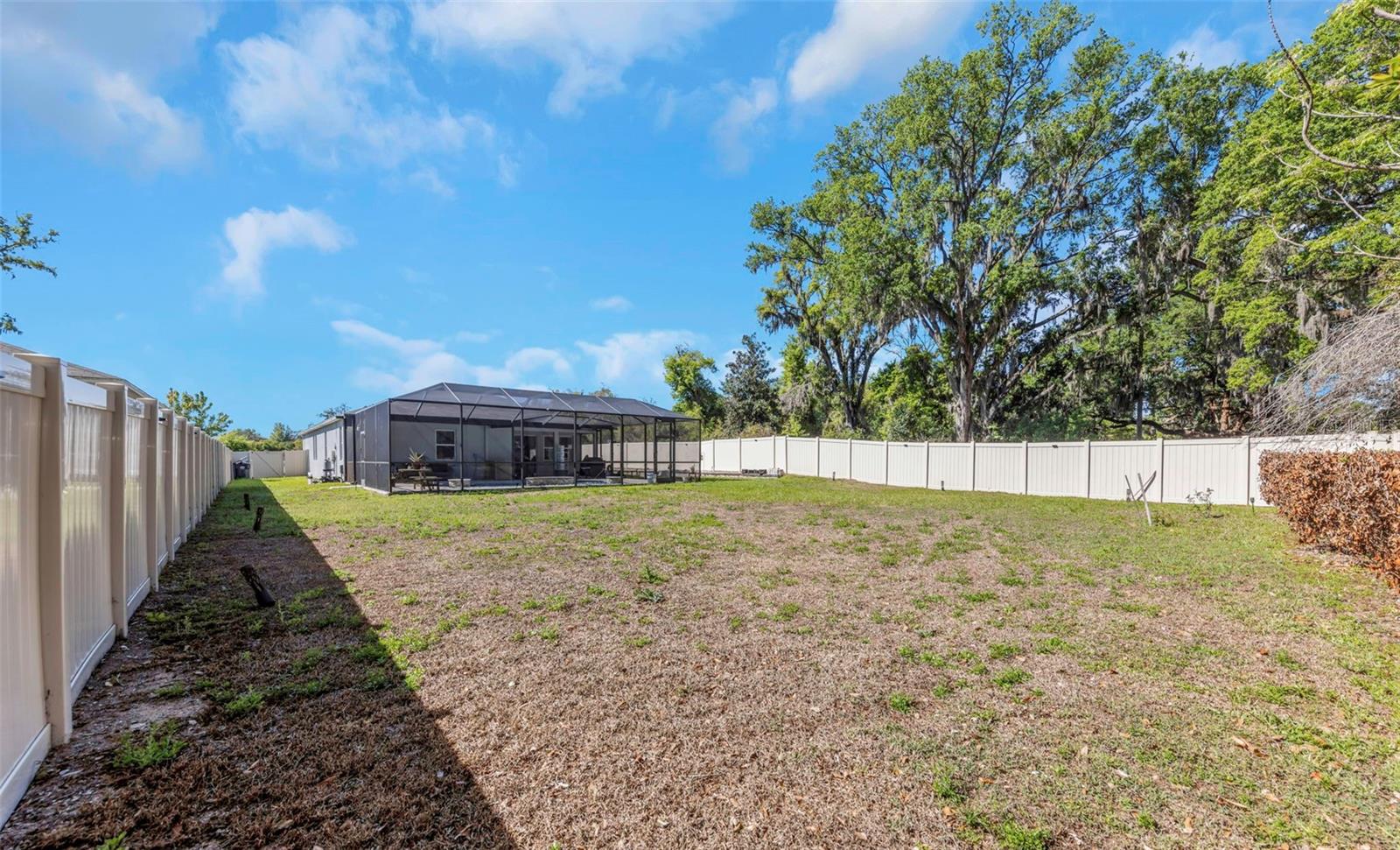 Fully Fenced In Yard